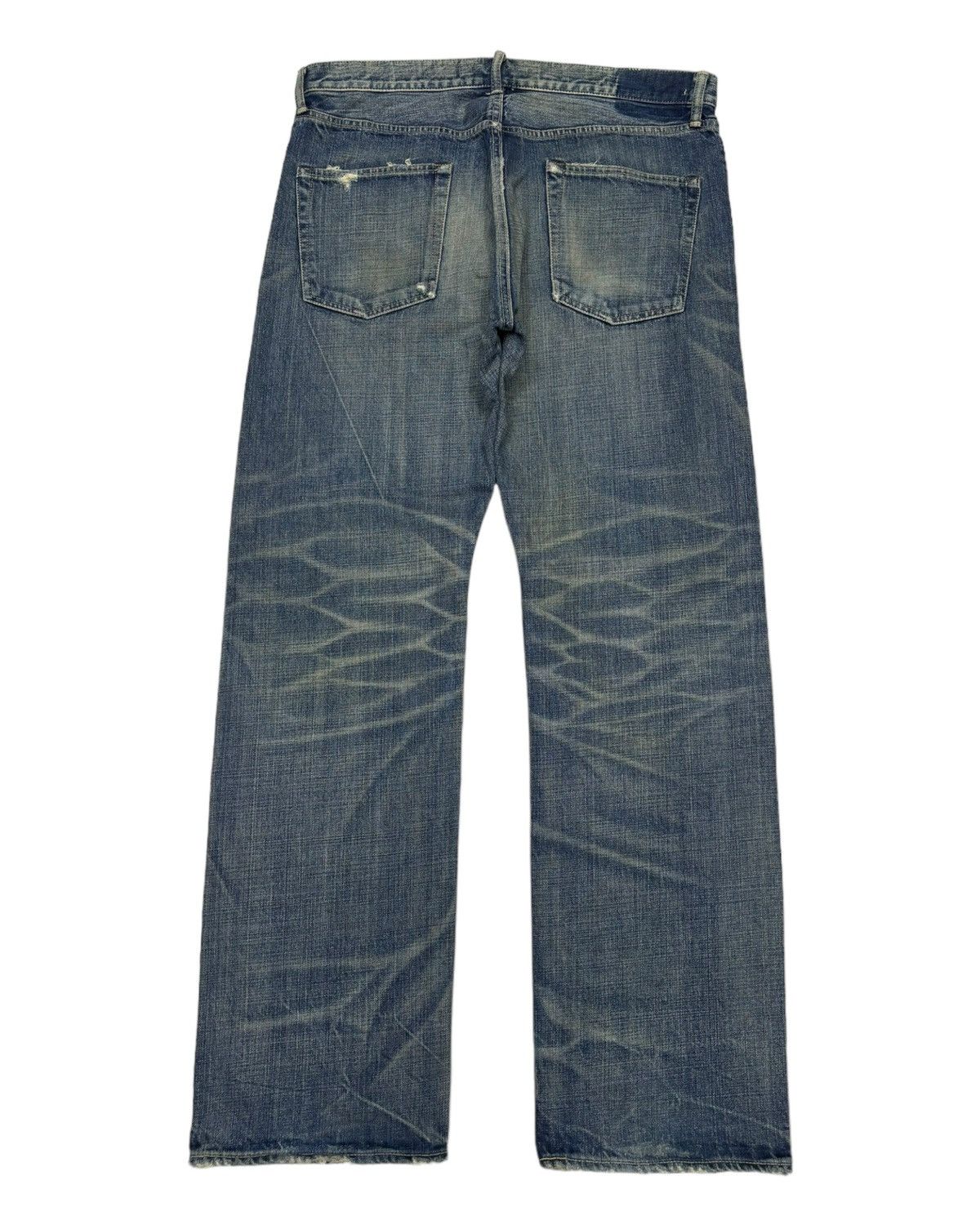 Spellbound SPELLBOUND CLAW MARK BAGGY DISTRESSED DENIM JEANS Size US 37 - 8 Thumbnail