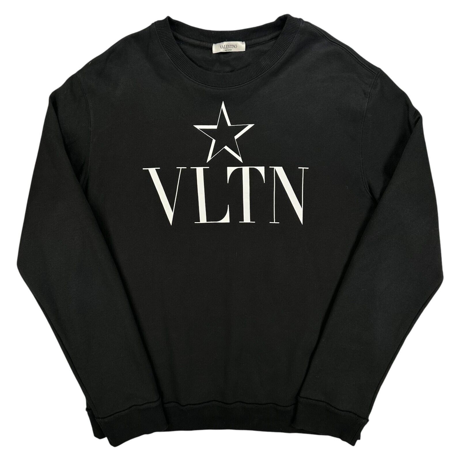Valentino Valentino Size M Sweatshirt Black VLTN Graphic Print Star Size US M / EU 48-50 / 2 - 1 Thumbnail