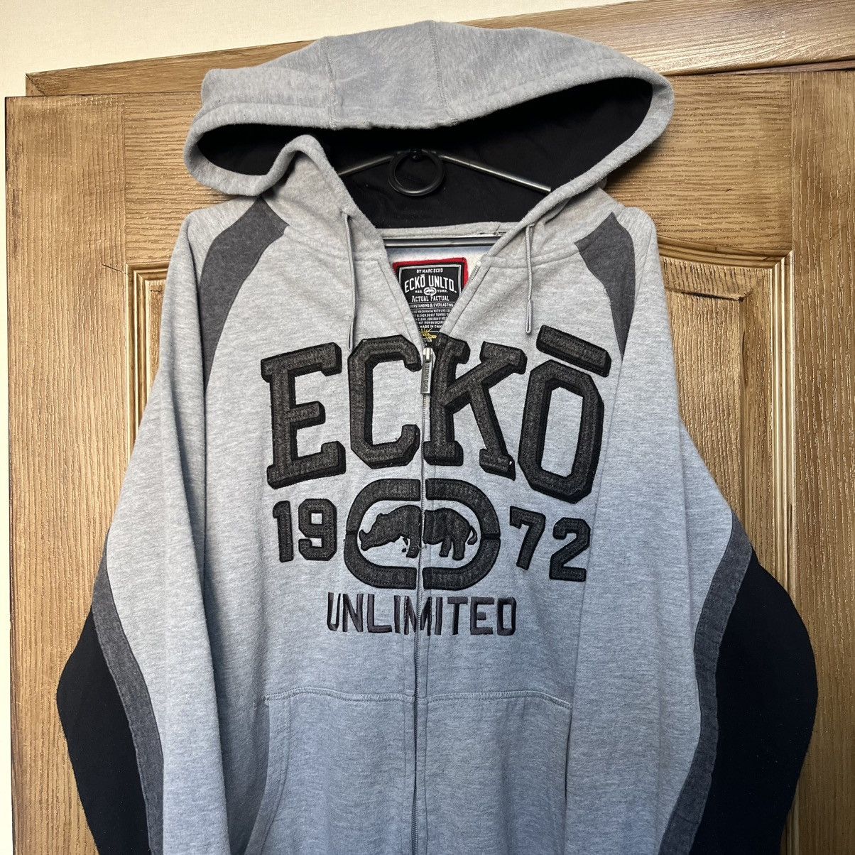 Ecko Unltd. Vintage Y2K Ecko UNLTD Zip Hoodie Big Logo Rap Size US XL / EU 56 / 4 - 3 Thumbnail