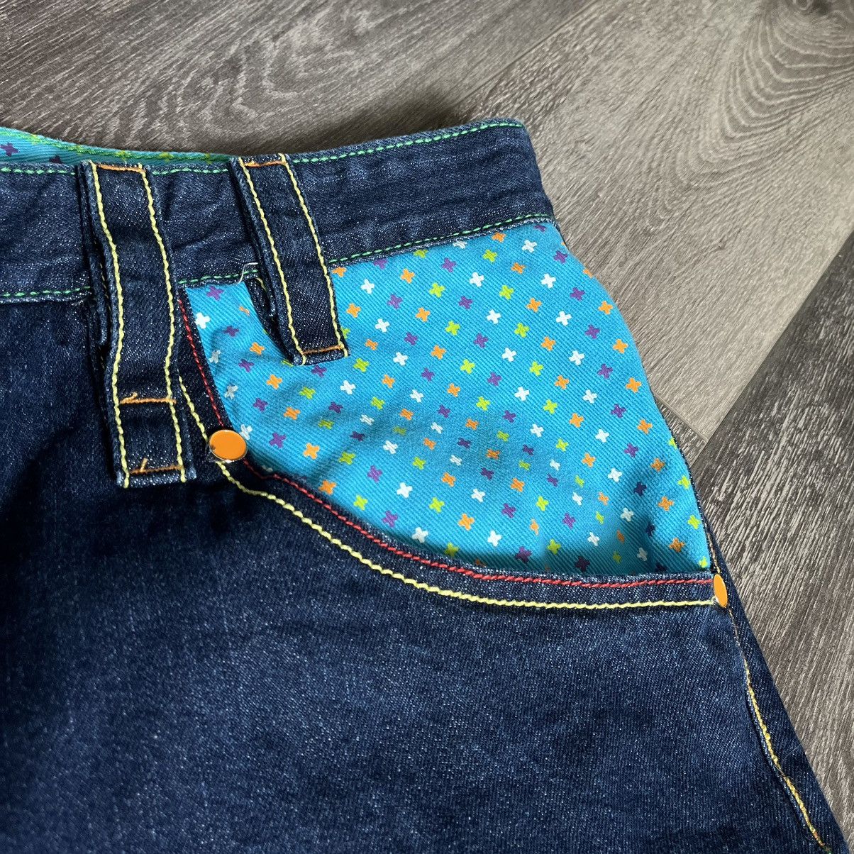 Coogi Vintage 1990s Coogi Baggy Rainbow Skater Denim Jean Shorts Size US 42 / EU 58 - 8 Thumbnail