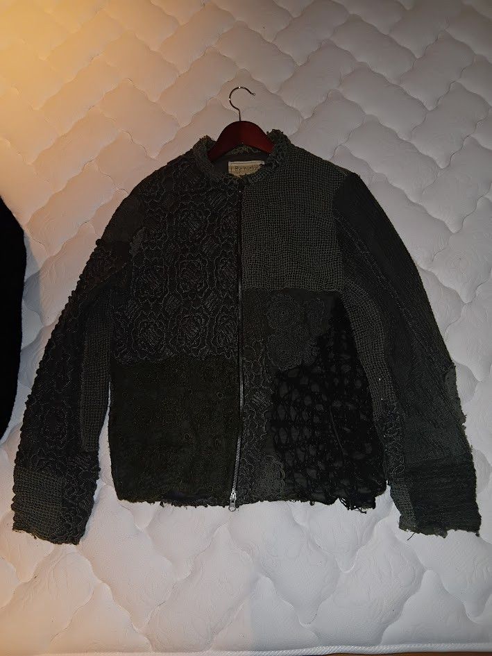 By Walid By Walid green zip up jacket with embroidery patchwork Size US M / EU 48-50 / 2 - 4 Thumbnail