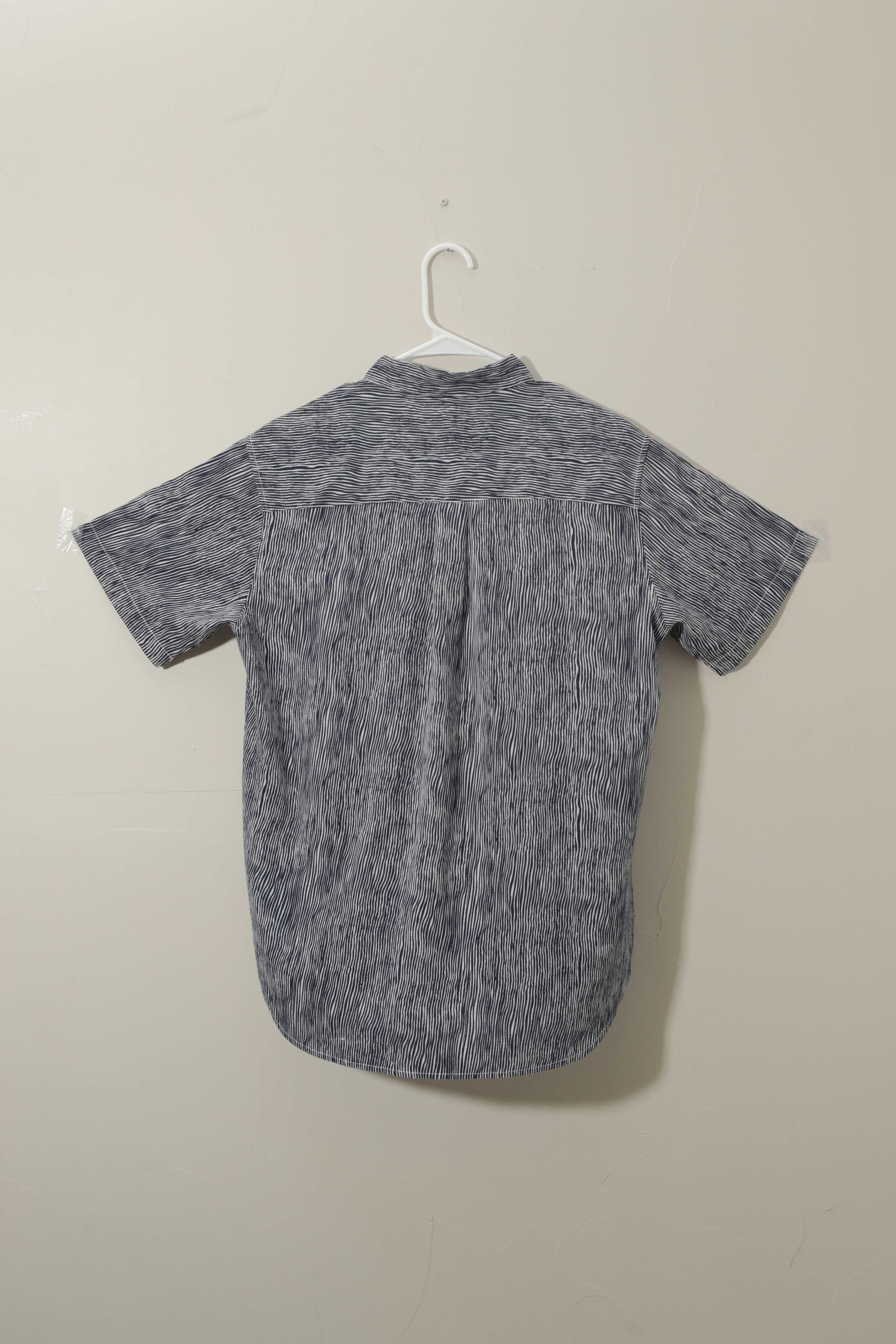 Other CharmkpR Striped Short Sleeve Button Up No Collar (M) Size US M / EU 48-50 / 2 - 3 Thumbnail