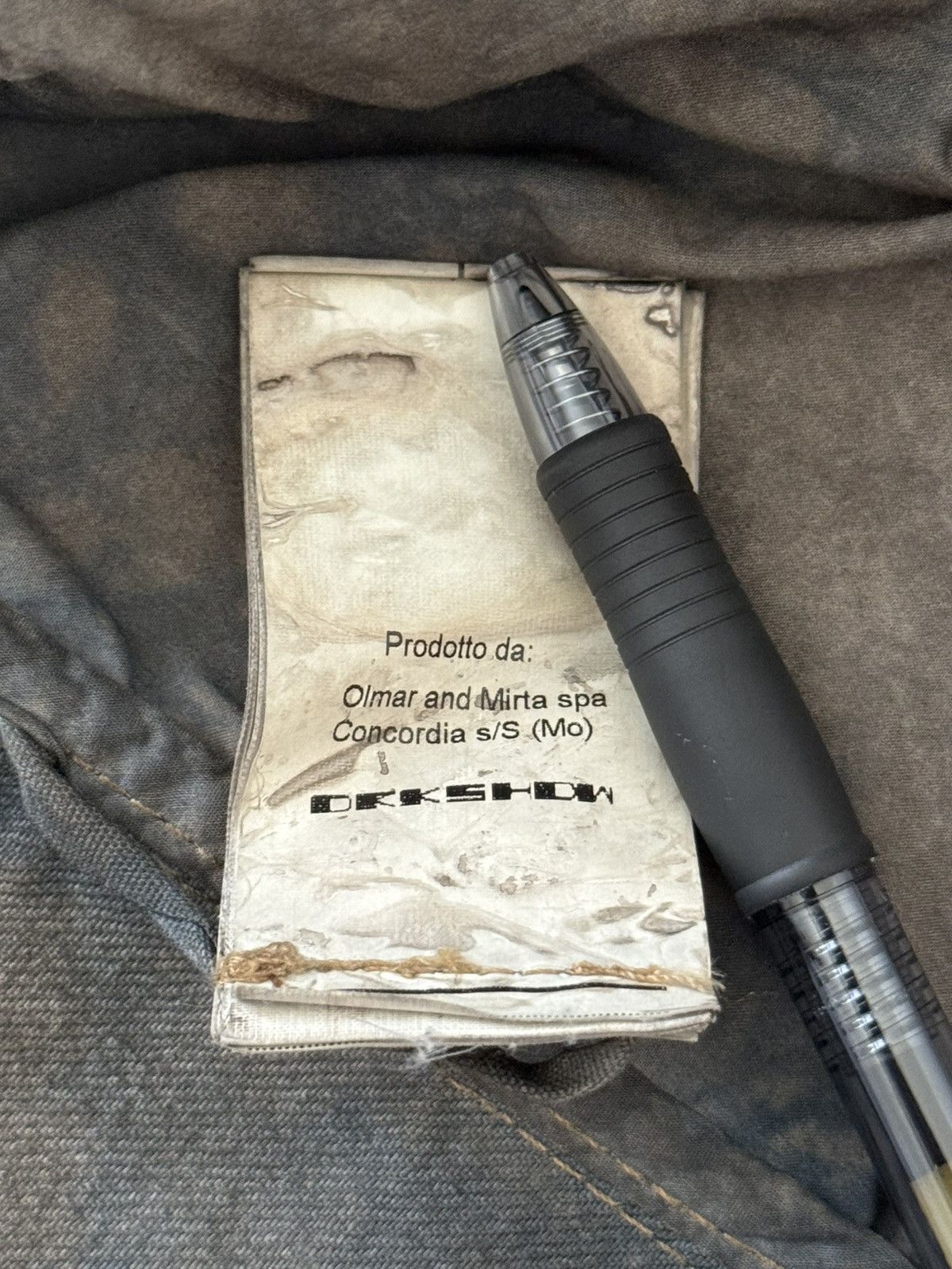 Rick Owens Drkshdw SS15 Rick Owens DRKSHDW Batik Dark Dust Denim Work Jacket Size US S / EU 44-46 / 1 - 15 Thumbnail