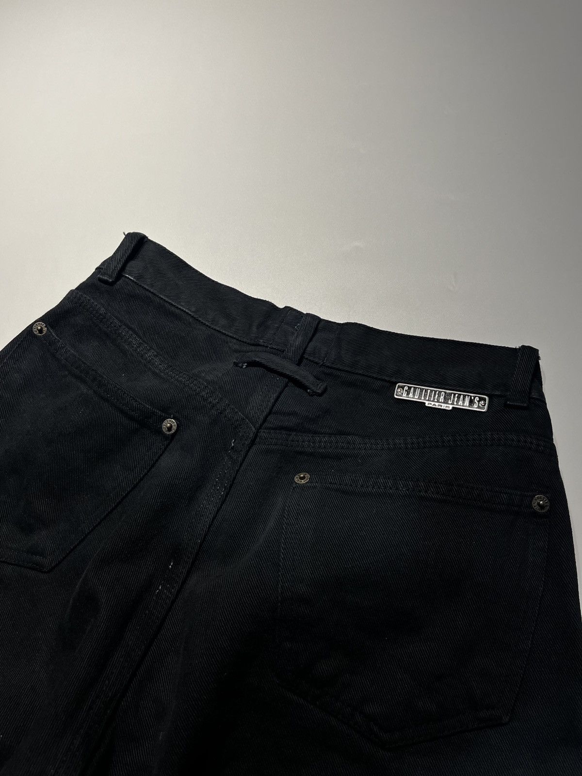 Jean Paul Gaultier 90s Jean Paul Gaultier Jean’s Black Denim Jeans Size US 29 - 5 Thumbnail