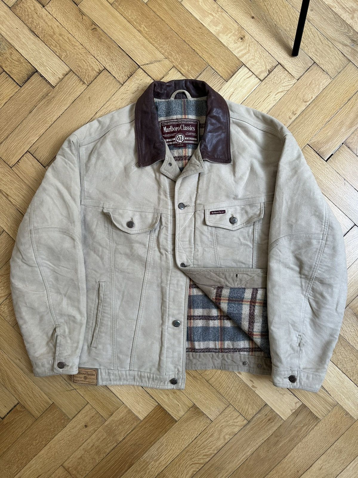 Marlboro Marlboro Classic vintage 90s Tracker Cropped Boxy Fit Jacket Size US M / EU 48-50 / 2 - 8 Thumbnail
