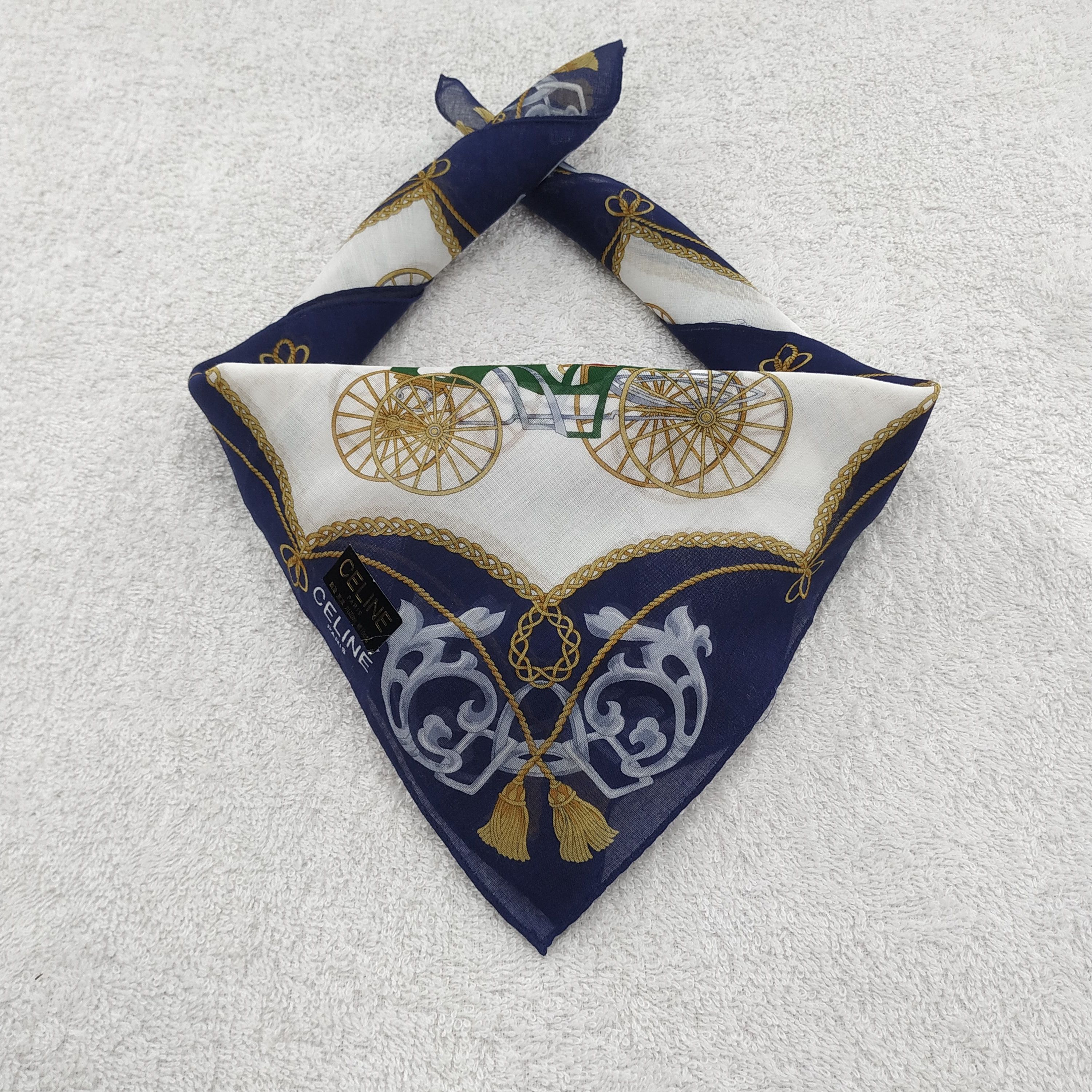 Celine × Vintage Celine Bandana / Handkerchief / Neckerchief - S026 Size ONE SIZE - 2 Thumbnail