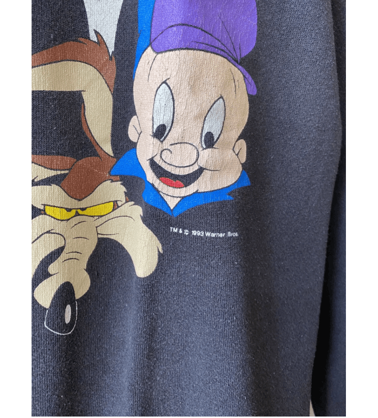 Vintage VINTAGE 1993 WARNER BROS CARTOON SWEATSHIRT Size US L / EU 52-54 / 3 - 4 Thumbnail