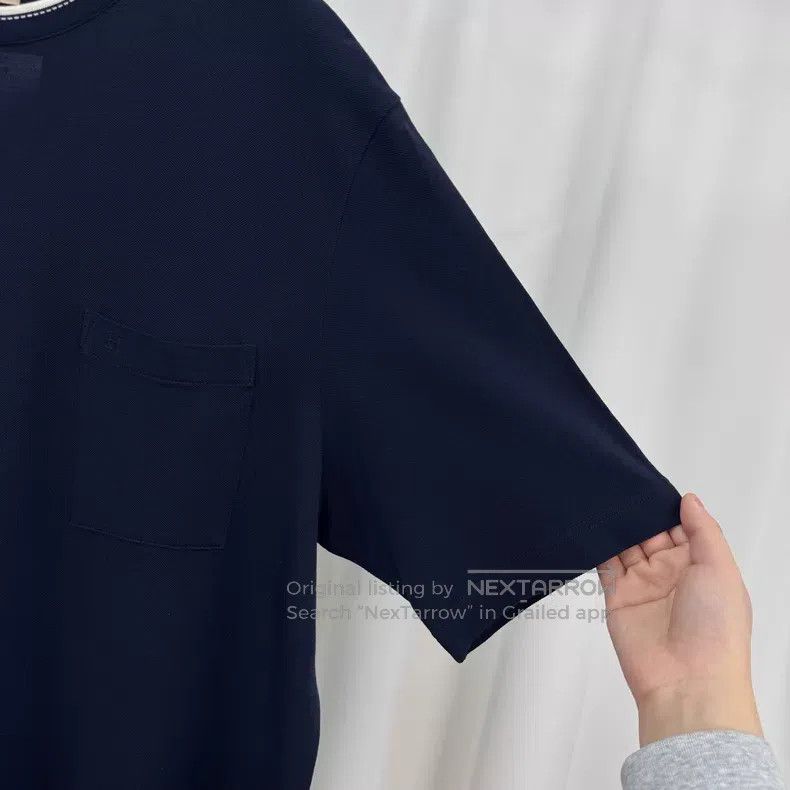 Hermes Hermes size 3XL Deep blue short-sleeve with white collar ed Size US XXL / EU 58 / 5 - 4 Thumbnail