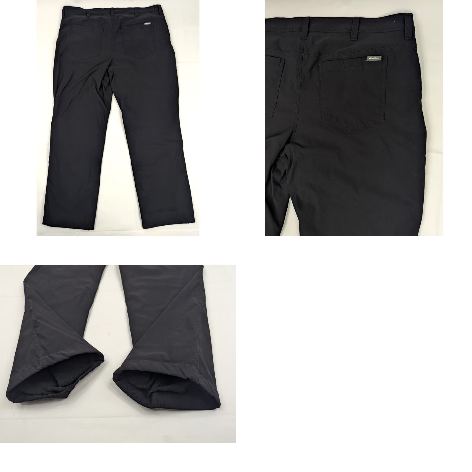 Eddie Bauer Eddie Bauer Men Cargo Pants Fleece Lined Tech 40x30 Black Cargo Pocket Nylon Spandex Zip Button Regular Straight 0502 Size US 40 / EU 56 - 9 Thumbnail