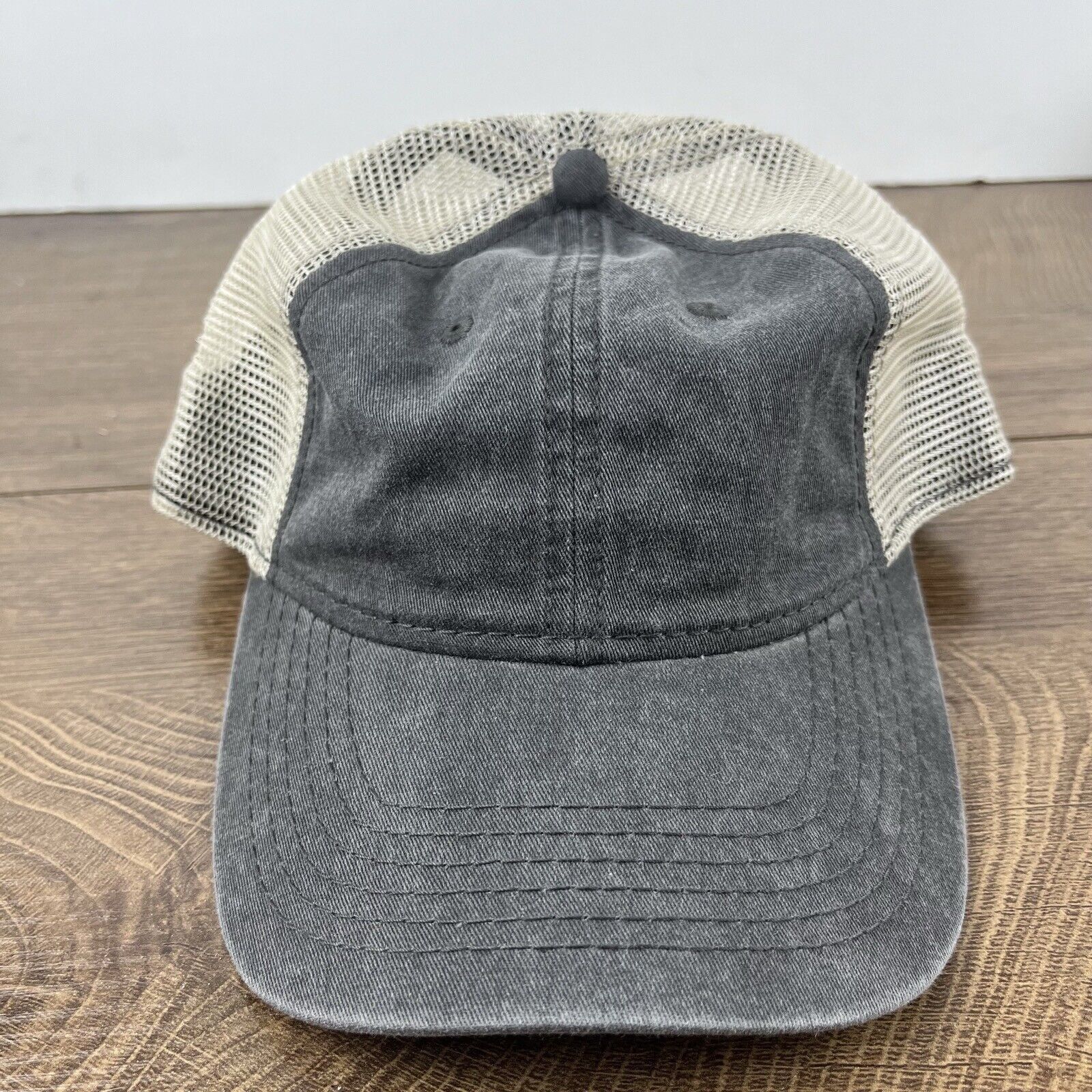 Other Plain Gray Baseball Hat Cap Snapback Hat Gray Adjustable Hat Size ONE SIZE - 3 Thumbnail