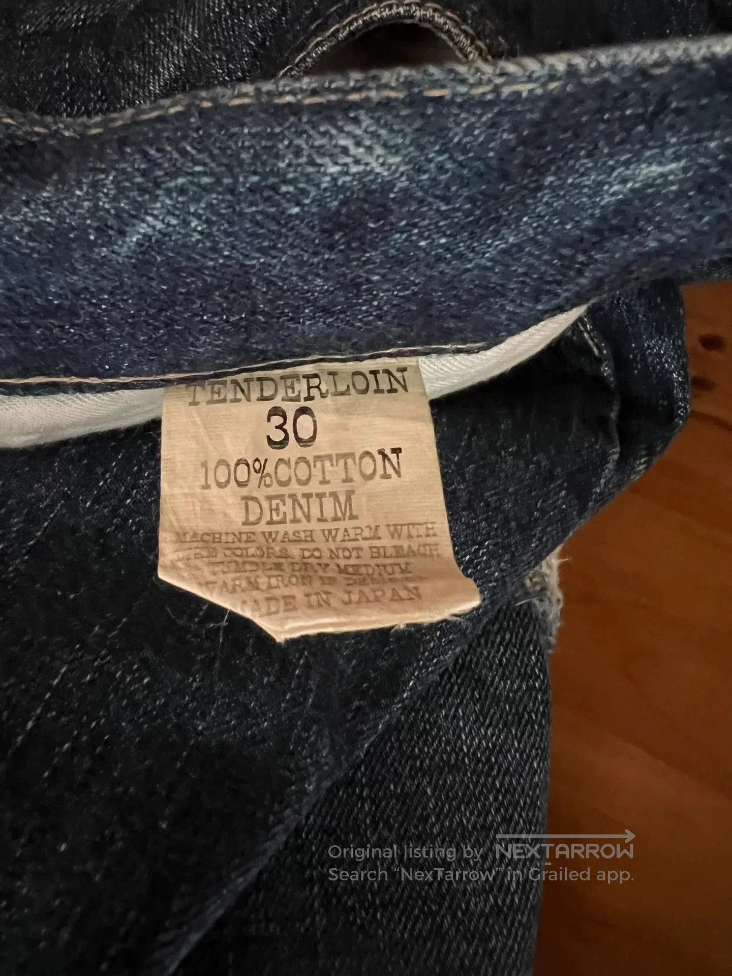 Tenderloin vintage washed distressed denim jeans. Size US 30 / EU 46 - 8 Thumbnail