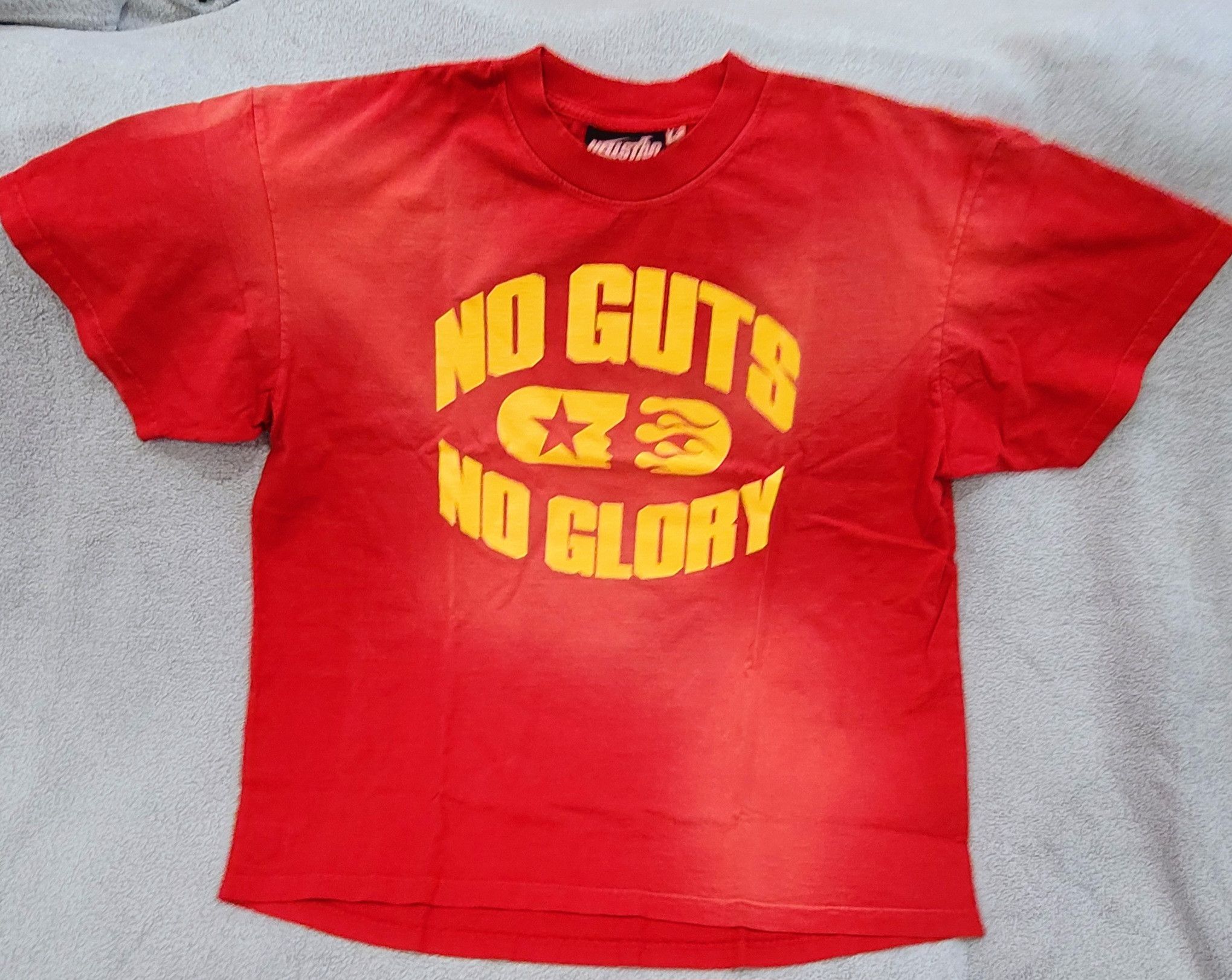 image of Hellstar No Guts No Glory Tee in Red, Men's (Size XL)