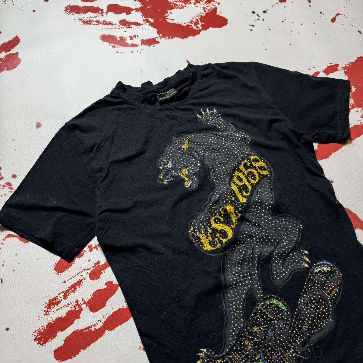 Ed Hardy vintage women's t-shirt ed hardy big panther print big logo Size L / US 10 / IT 46 - 2 Thumbnail
