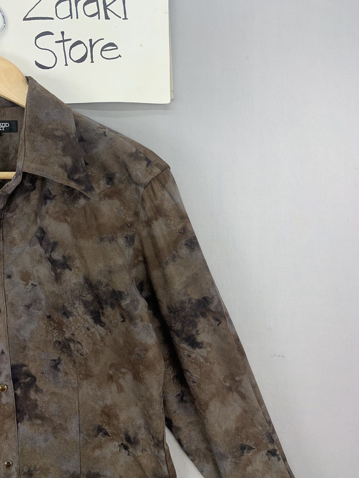 Tornado Mart Tornado Mart Japan Dark Camo Dyed Flannel Size US S / EU 44-46 / 1 - 4 Thumbnail