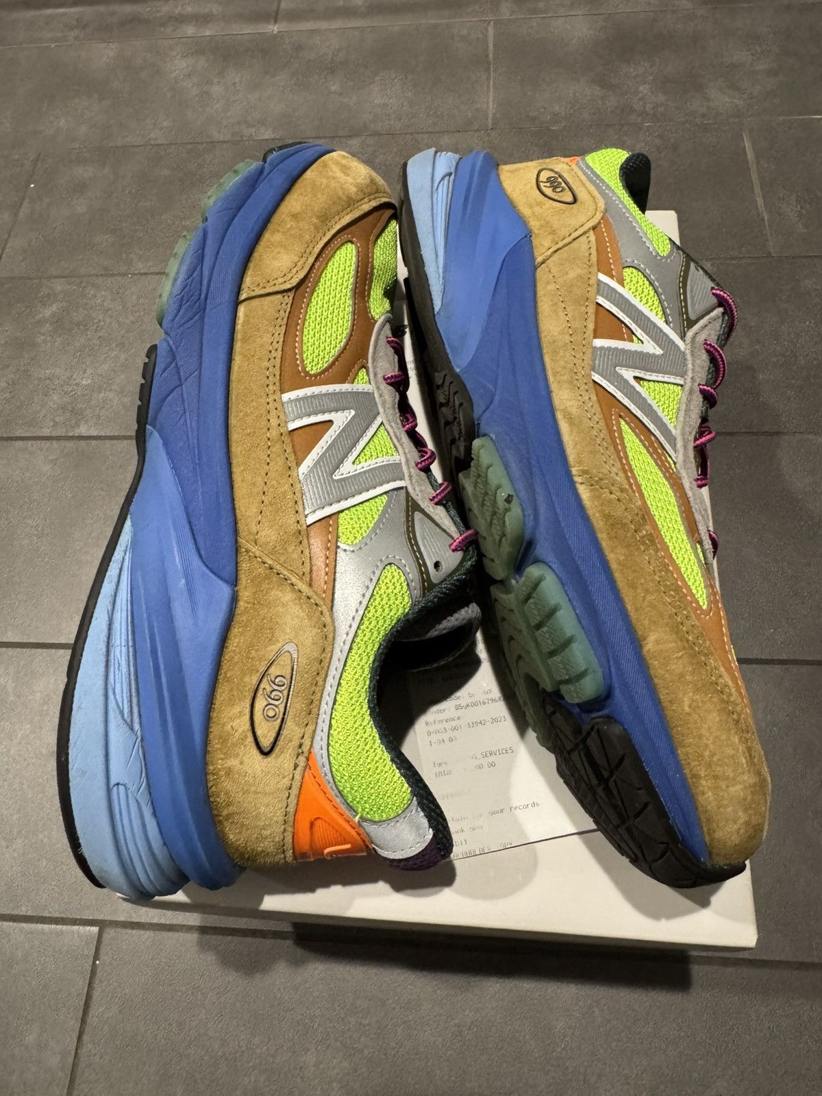 Action Bronson × New Balance SOLD - New Balance 990 V4 multi-color Action Bronson Baklava Size US 11 / EU 44 - 5 Thumbnail