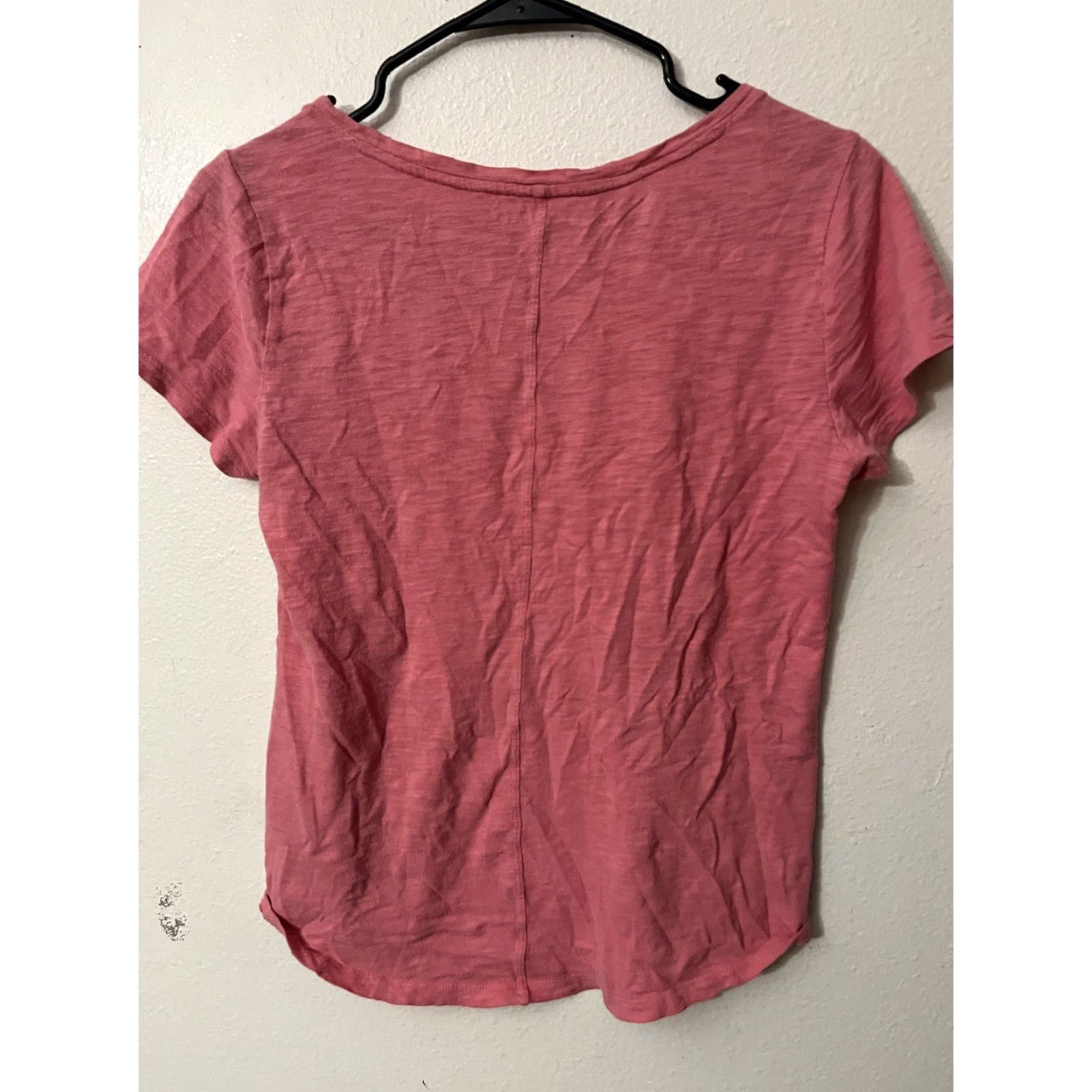 Gap GAP Pink Graphic Solid T-Shirt Cotton Short Sleeve Round Neck Small Women Size S / US 4 / IT 40 - 2 Thumbnail