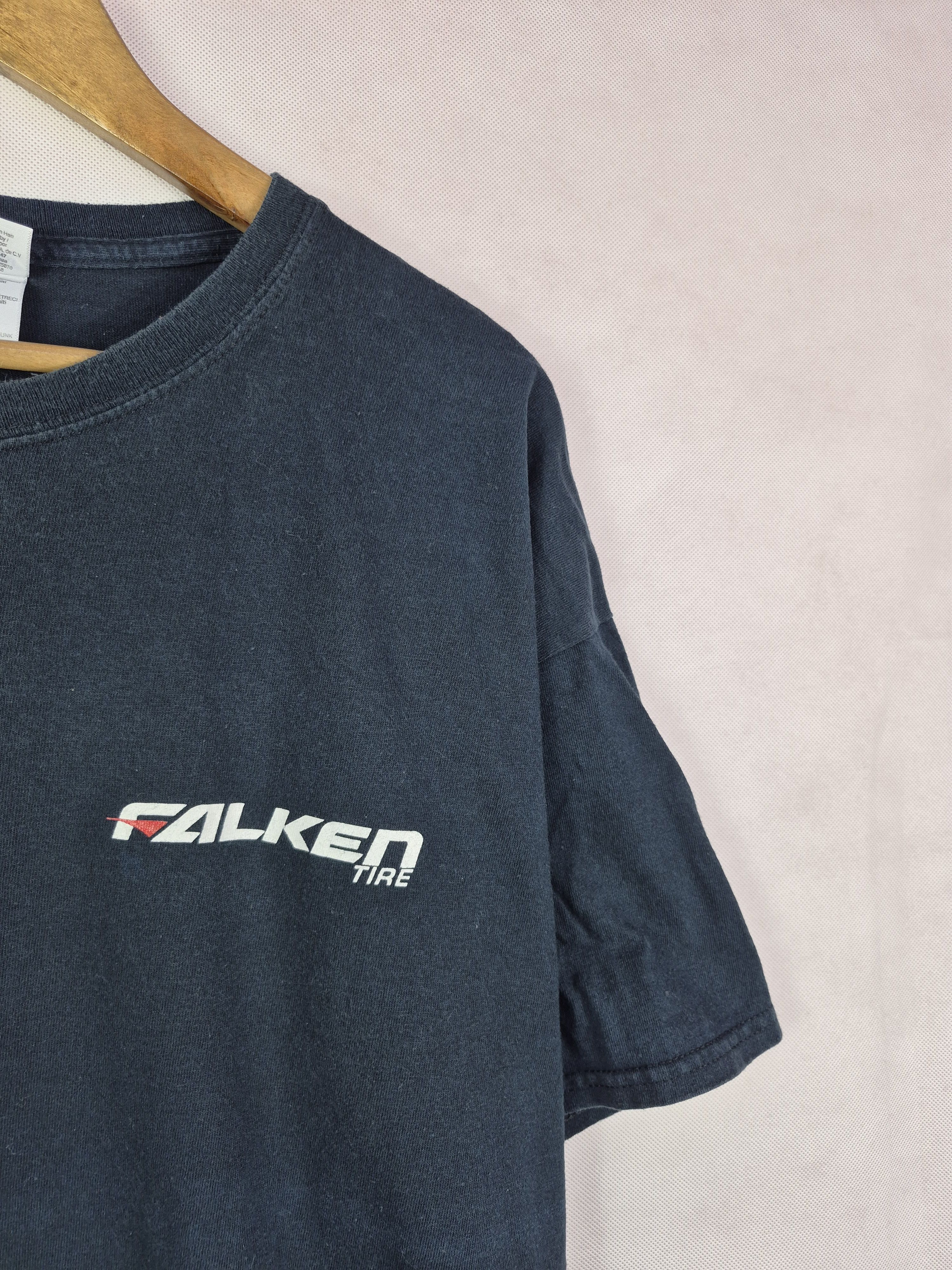 Vintage 🔥 Vintage Falken Tire Big Logo Backhit Tee Size US XL / EU 56 / 4 - 4 Thumbnail