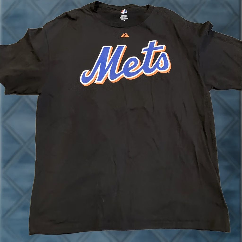 Vintage VINTAGE Majestic New York Mets Player Jersey T Shirt XL Blue Crew Neck Short Sleeve Men Size US XL / EU 56 / 4 - 1 Thumbnail