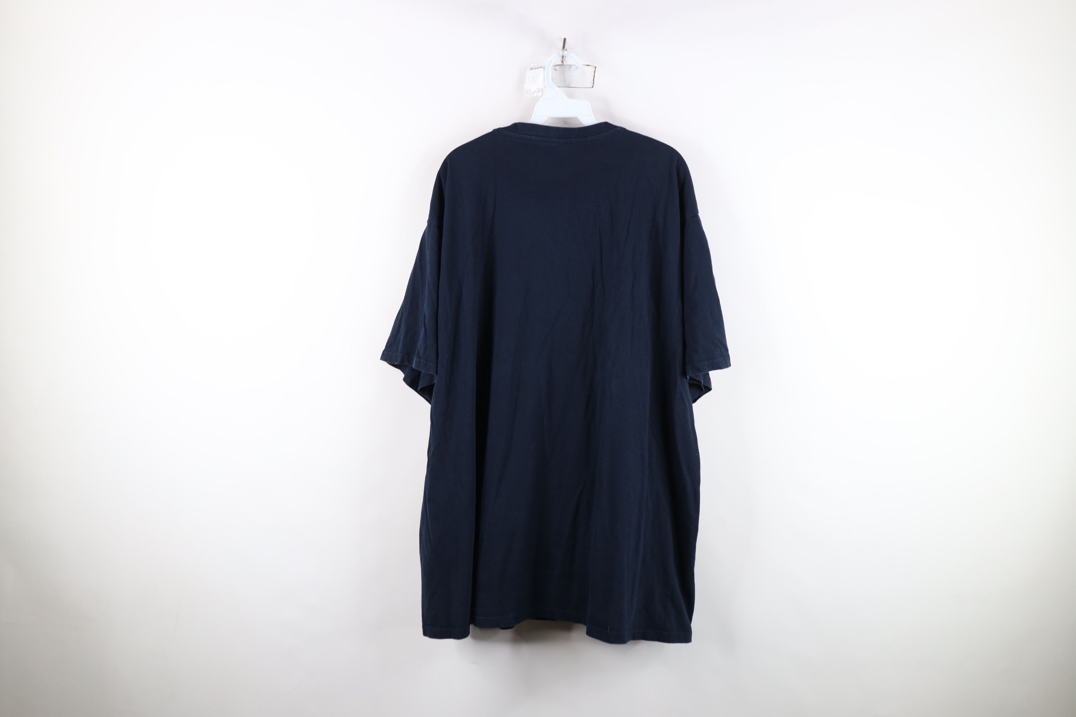 Vintage Vintage 90s Streetwear Short Sleeve T-Shirt Dark Blue Cotton Size US XXL / EU 58 / 5 - 10 Thumbnail