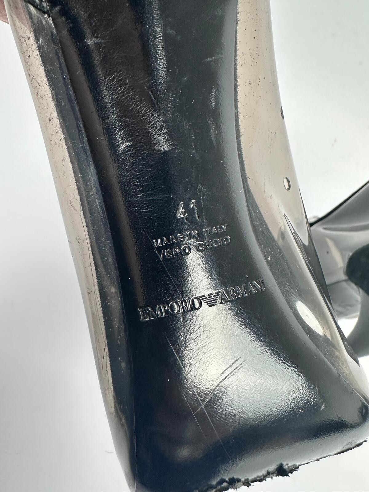 Emporio Armani Emporio Armani PVC Detail Heels Size US 10 / IT 40 - 6 Thumbnail