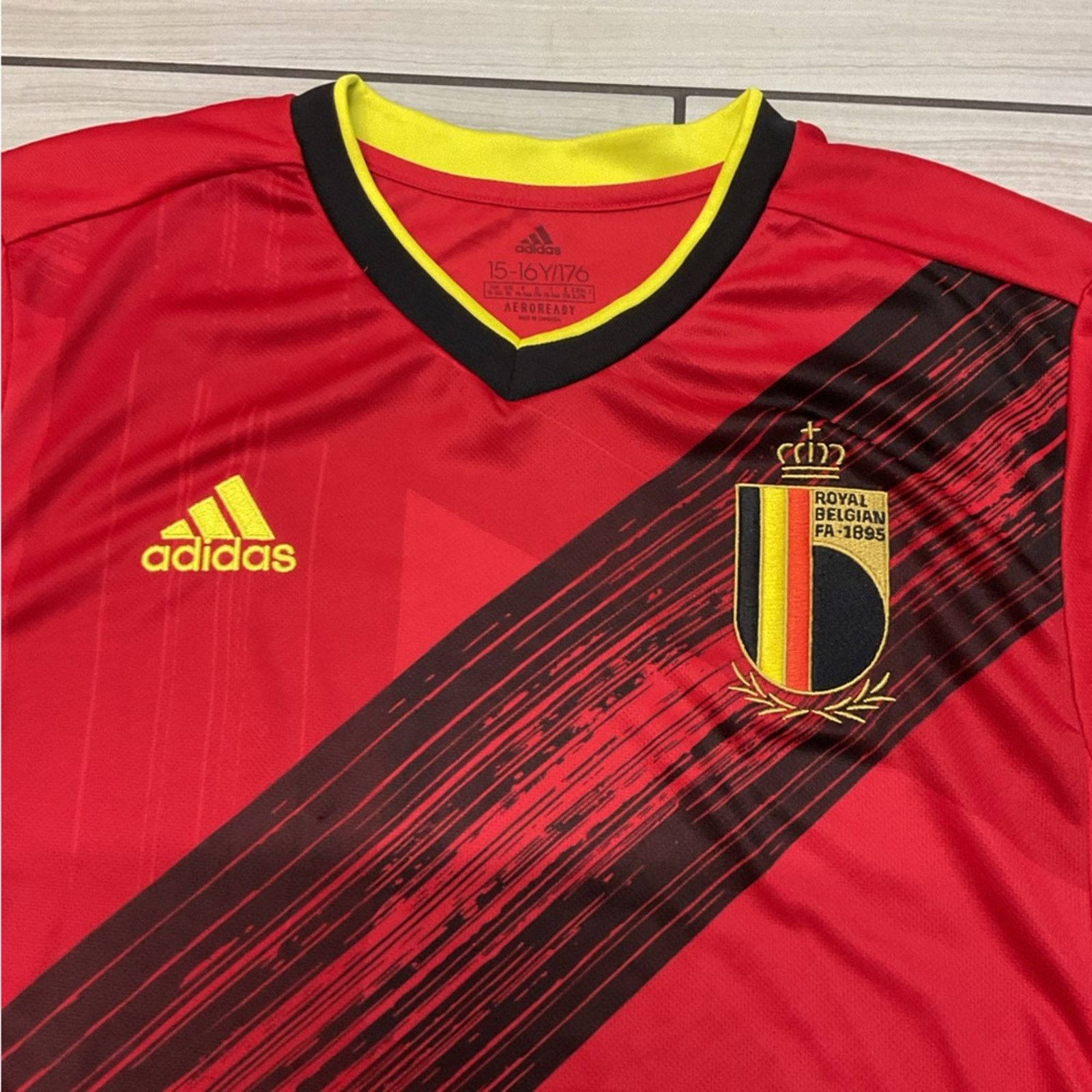 Adidas Adidas Youth Belgium Soccer Jersey Size US XL / EU 56 / 4 - 5 Thumbnail