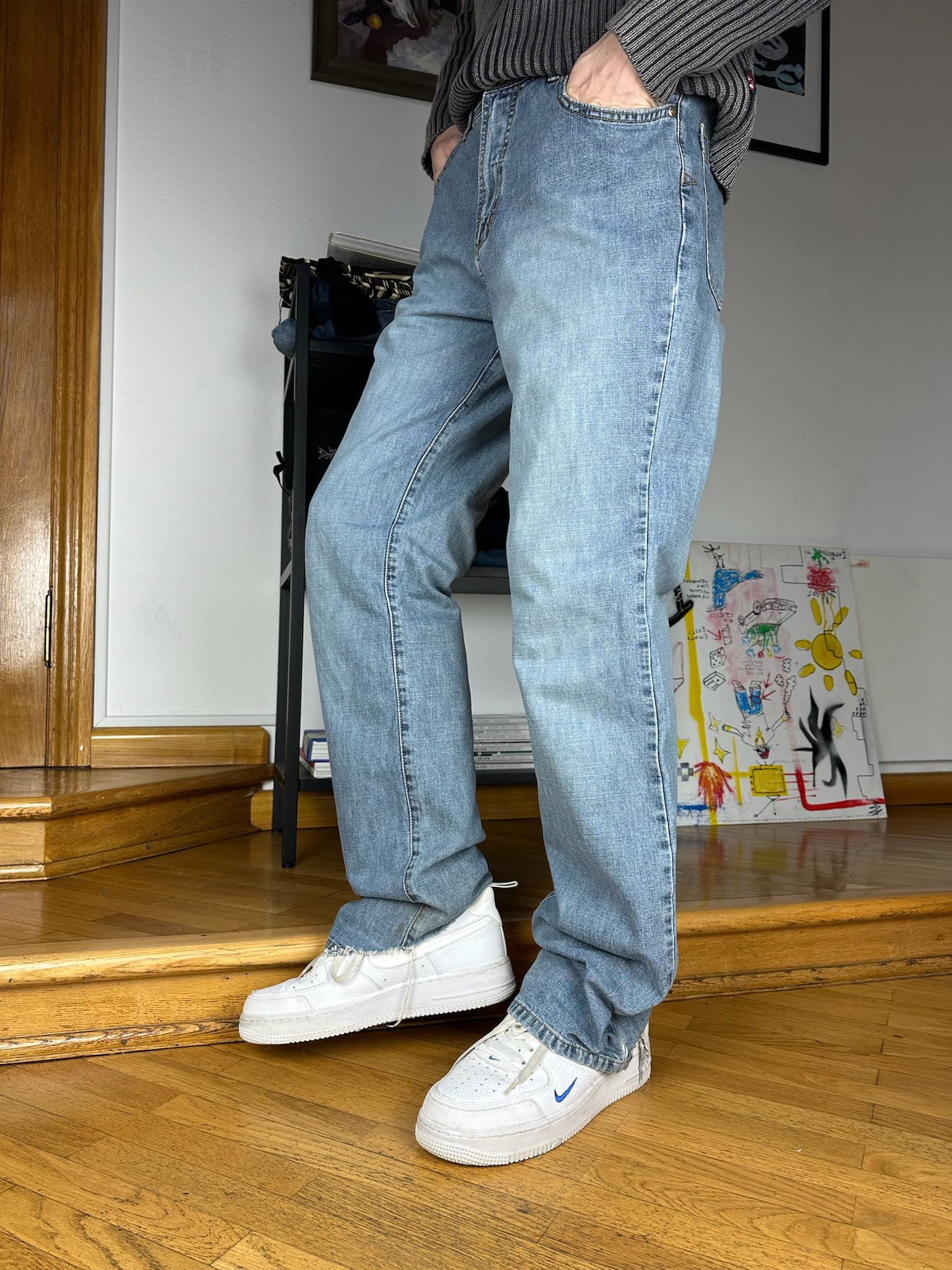 Oakley Vintage Oakley jeans industrial denim distressed Size US 31 - 4 Thumbnail