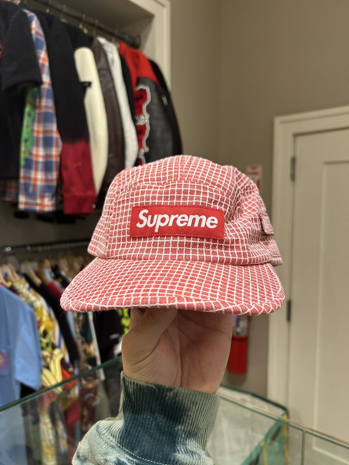 Supreme Supreme Denim Ripstop Camp Red Size ONE SIZE - 1 Thumbnail
