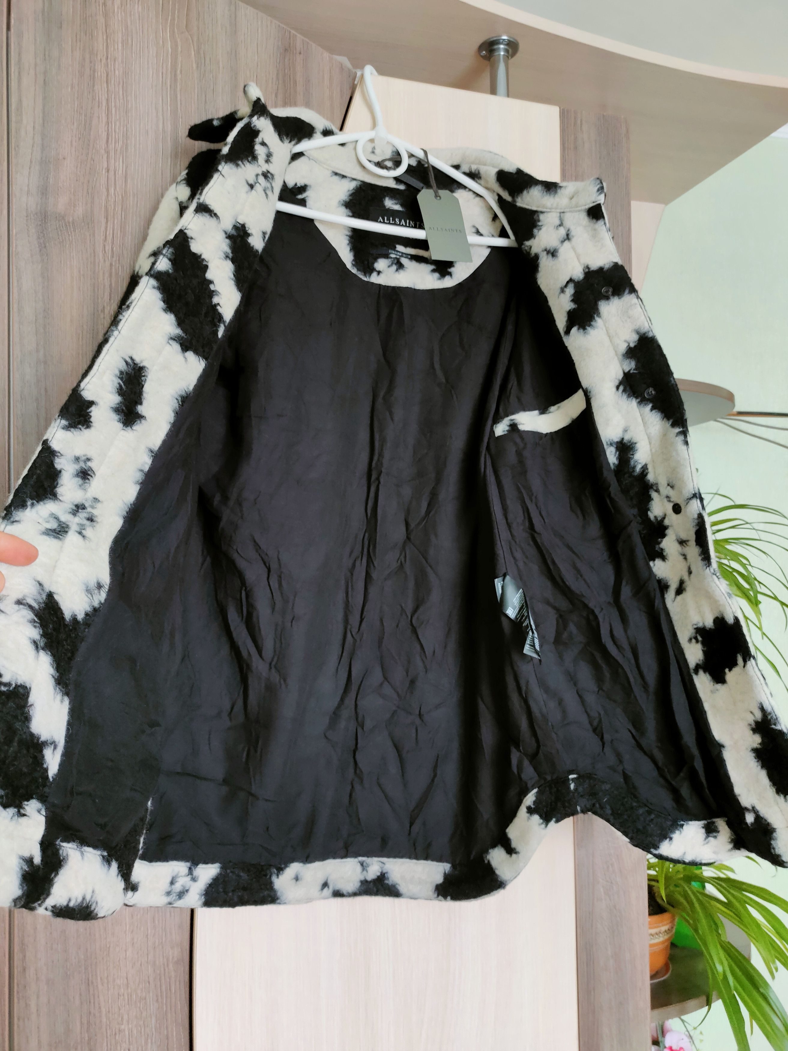 Allsaints Allsaints Jessa Jacket Coast Italian Monochrome Camo Print Size M / US 6-8 / IT 42-44 - 5 Thumbnail