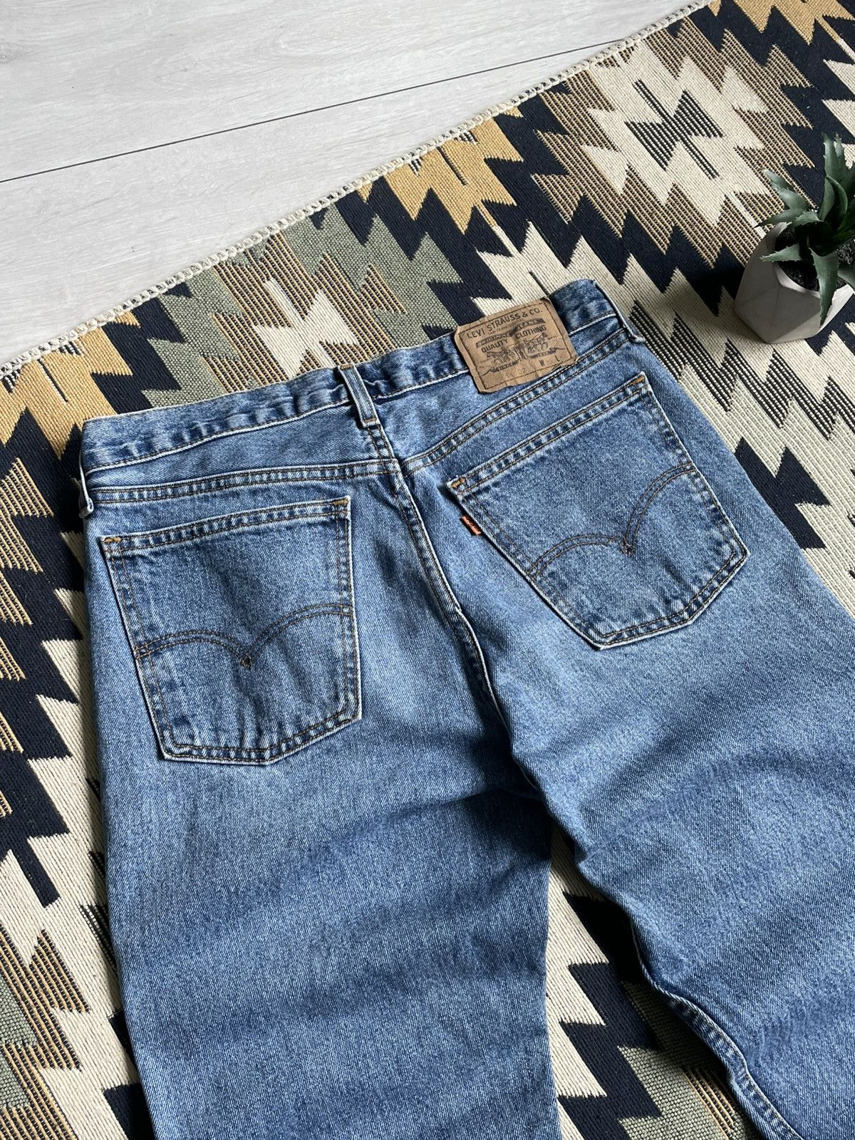Levi's × Vintage Vintage Levi’s 511 Orange Tab Denim Blue Jeans Size US 34 / EU 50 - 3 Thumbnail