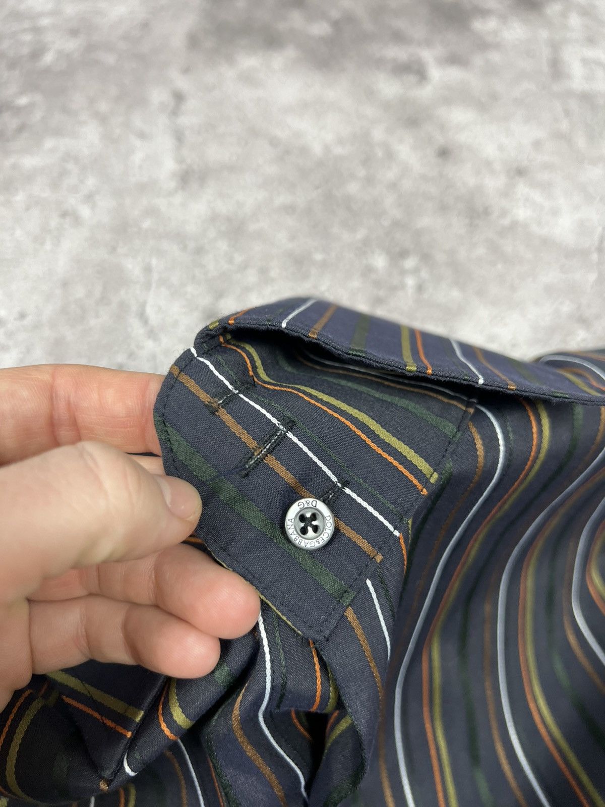 Dolce & Gabbana Vintage Dolce & Gabbana Striped Button Up Shirt Long Sleeve Size US XL / EU 56 / 4 - 10 Thumbnail