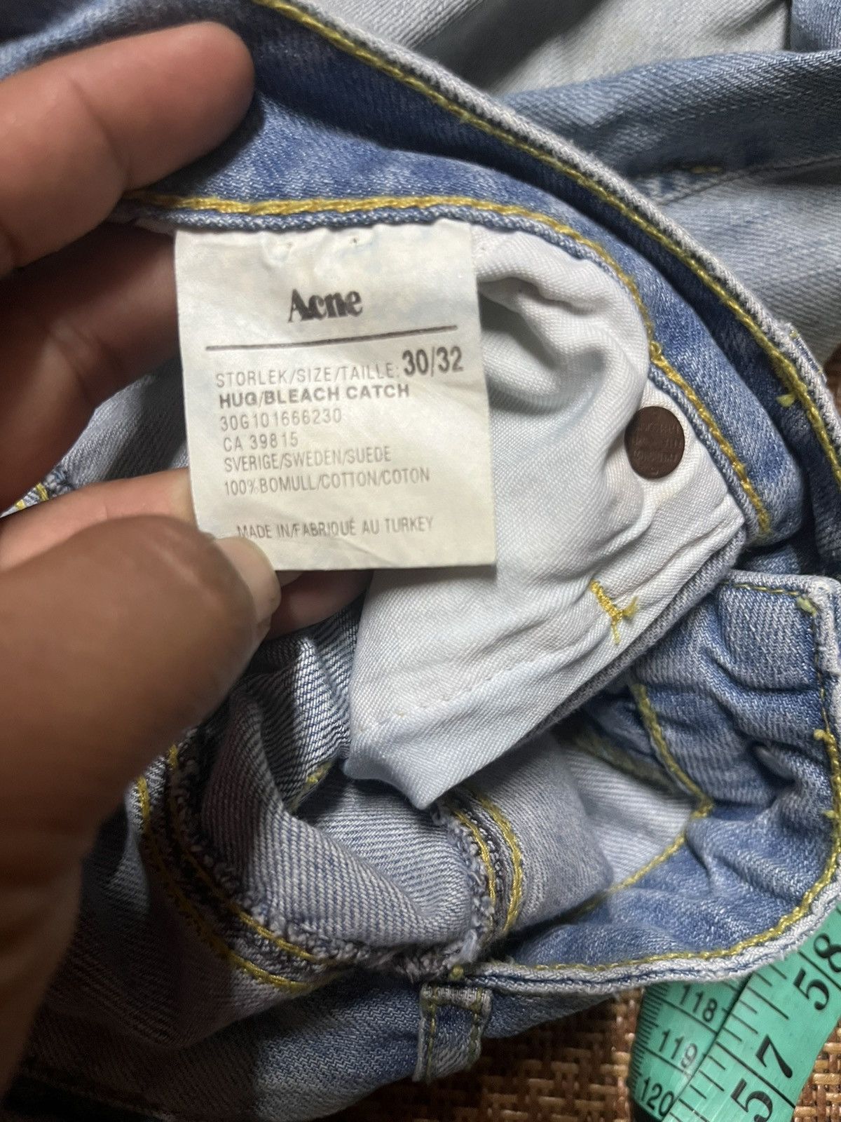 Acne Studios Crazy Rare Acne Hug/bleach/cacth denim pants Size US 30 / EU 46 - 4 Thumbnail