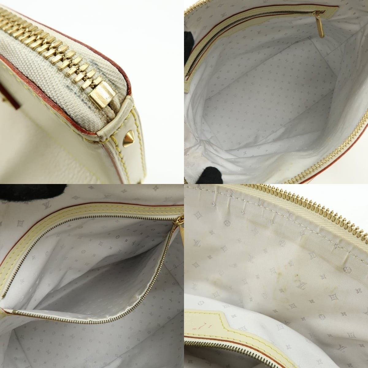 Louis Vuitton Louis Vuitton Suhali Lock It PM Goatskin Satchel Cream Size ONE SIZE - 7 Thumbnail