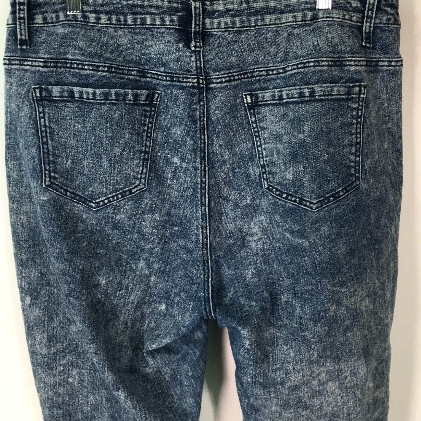Vintage Ashley Stewart Jeans Women Distressed Stretch Skinny Blue Denim Size 16 38X32 Size 38" / US 16 / IT 52 - 3 Thumbnail