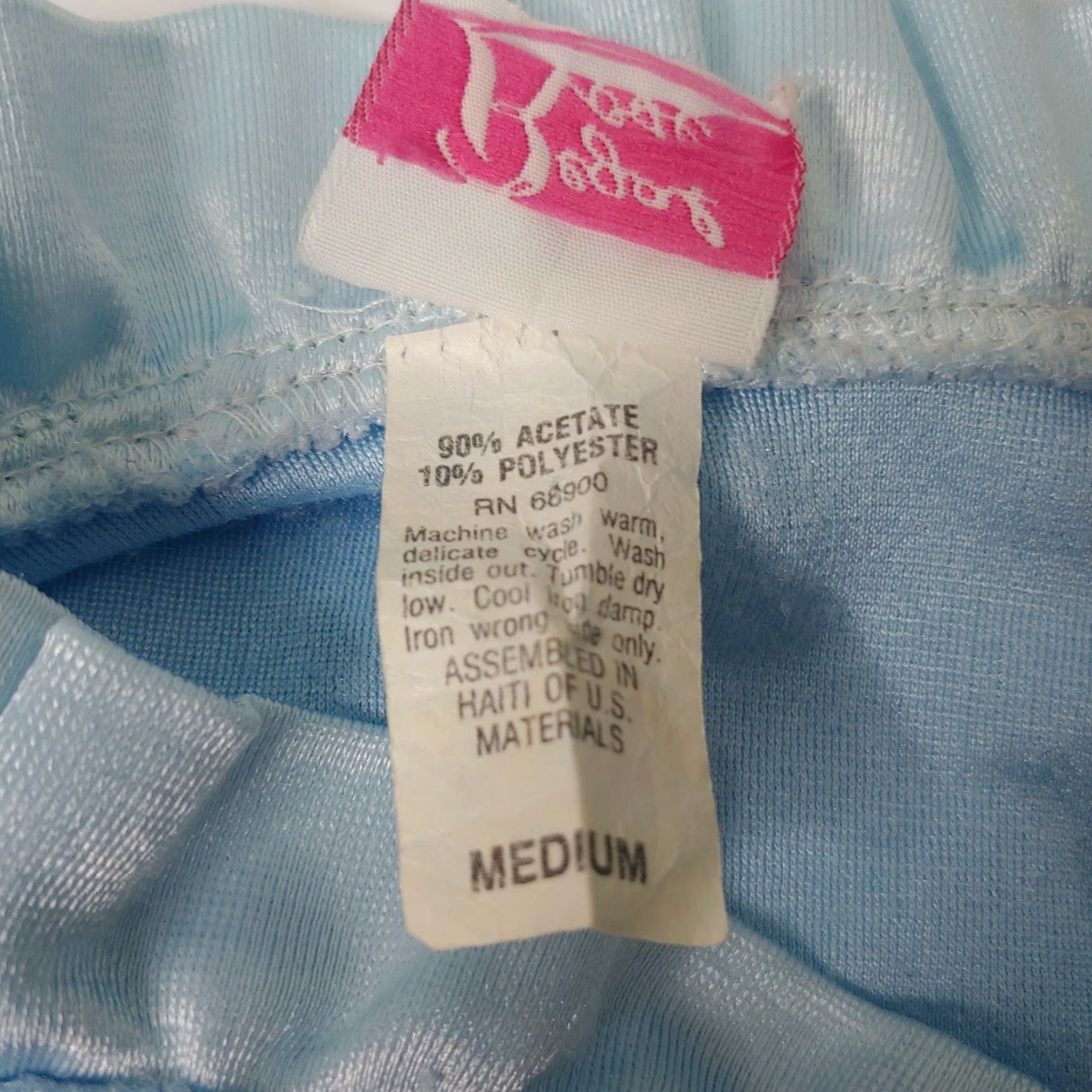Vintage Vintage Regal Rose Womens M Nightgown Long Blue White Lace Fan Size ONE SIZE - 8 Thumbnail