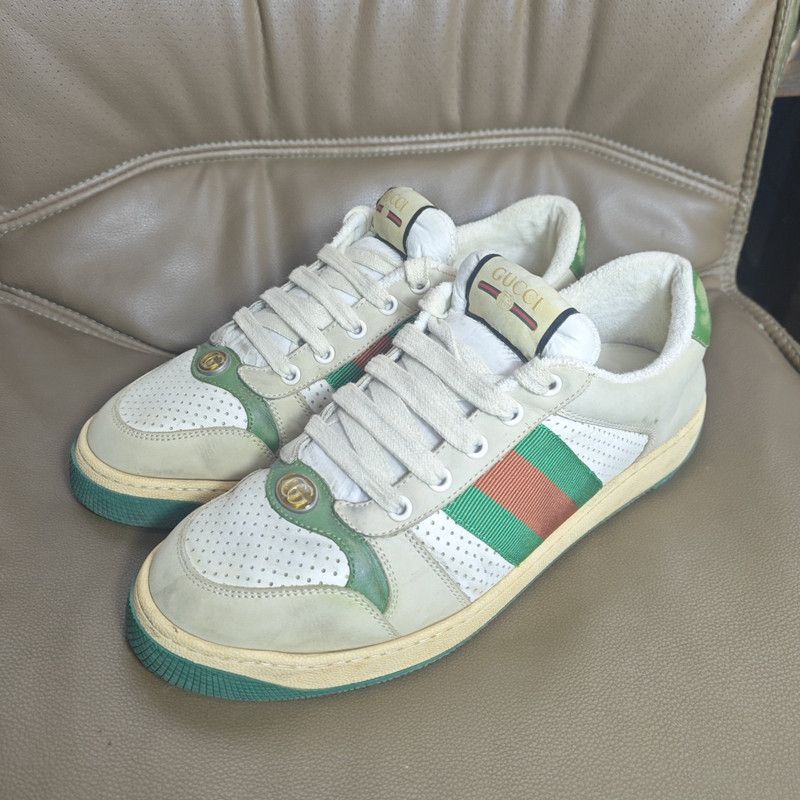 Gucci Gucci Screener Vintage Leather Sneakers for Men Size US 8 / EU 41 - 1 Thumbnail