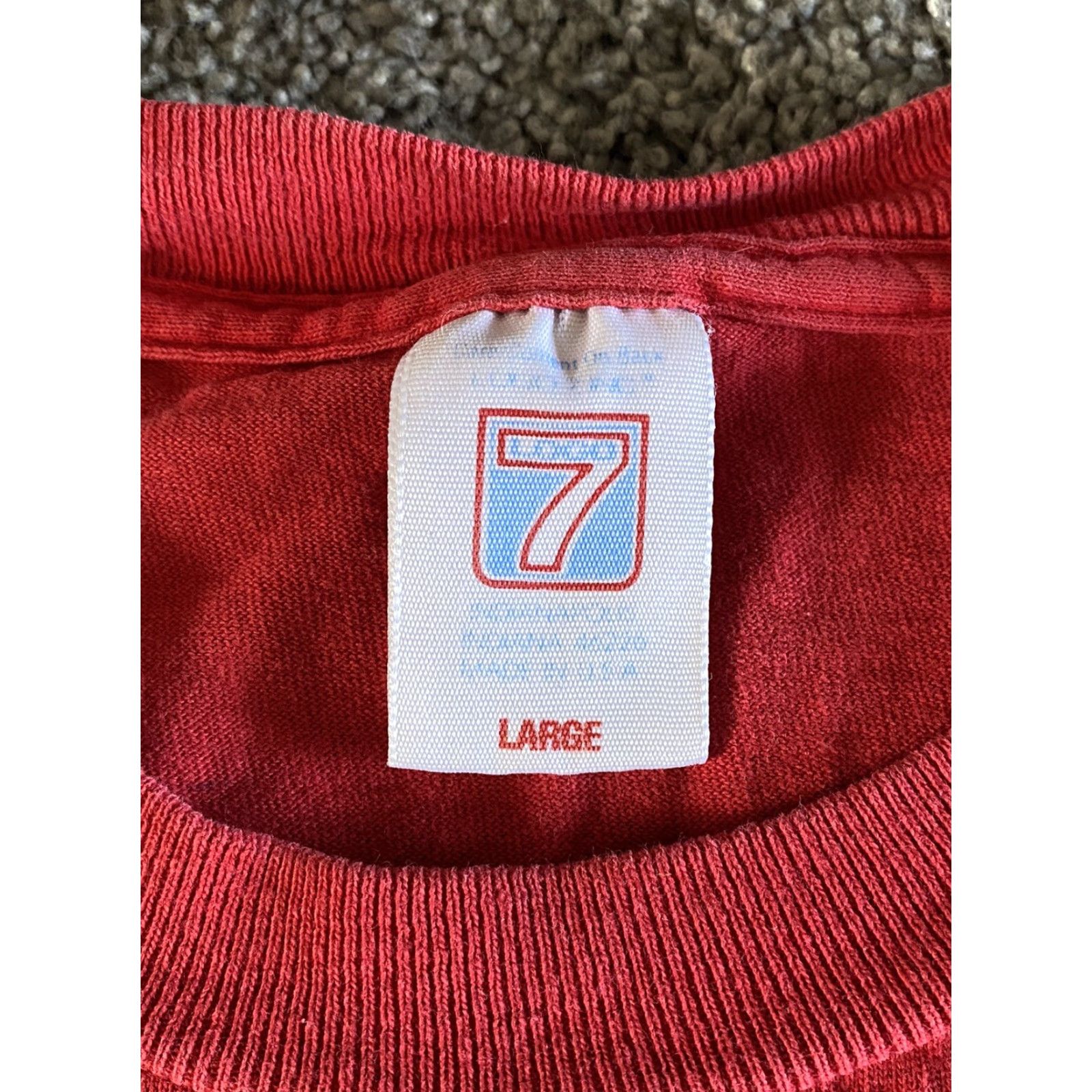 Logo 7 VINTAGE Logo 7 T Shirt Mens Large Red NBA Chicago Bulls Single Stitch Shirt Mens L Red 1990s Bulls Logo 7 Size US L / EU 52-54 / 3 - 3 Thumbnail