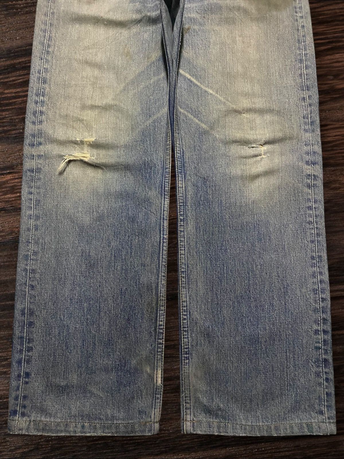Levi's Vintage Levis 503 80s mud wash Distressed Baggy Jeans Size US 33 - 5 Thumbnail