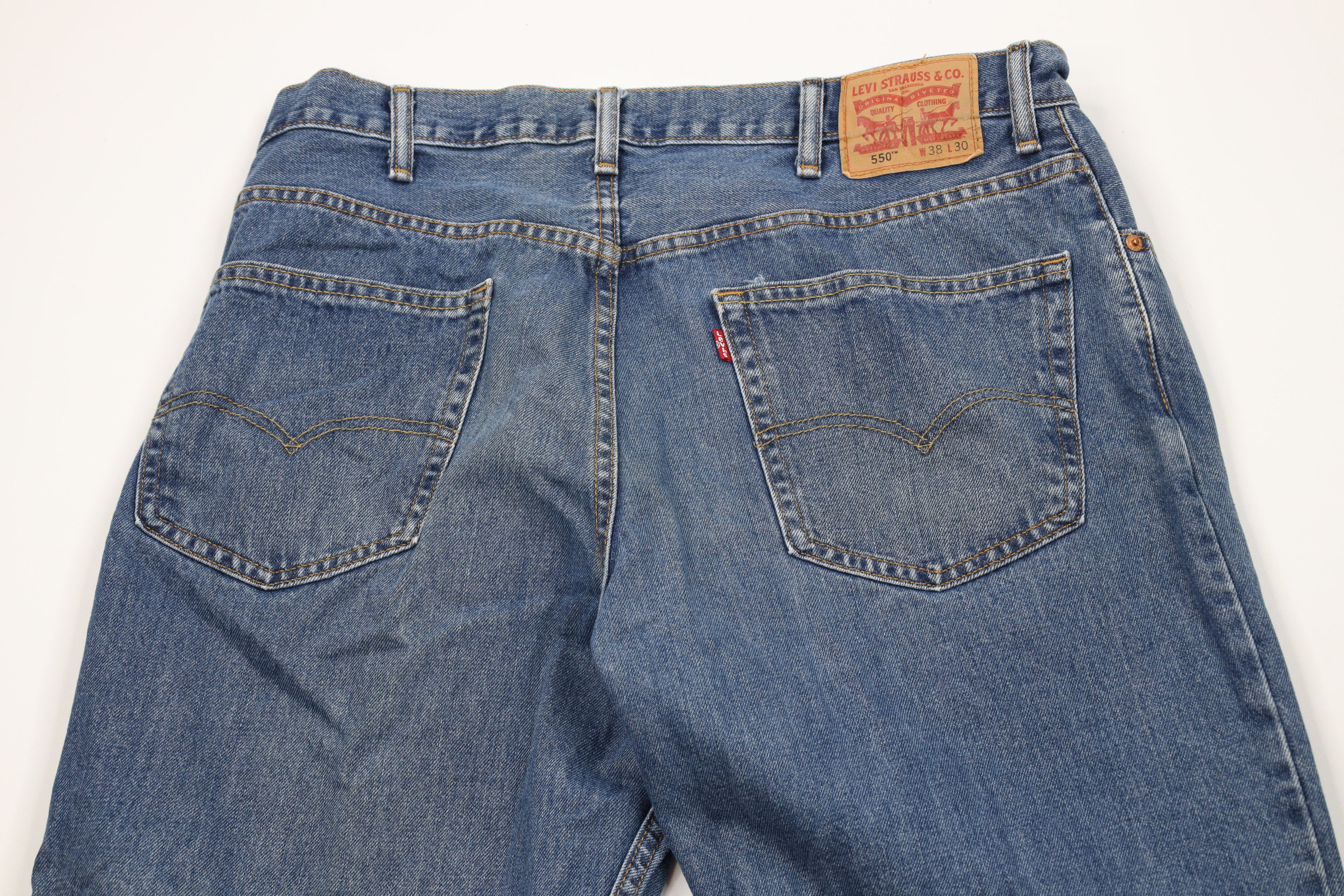 Levi's Vintage Y2K Levis 550 Relaxed Fit Denim Jeans Blue Cotton Size US 38 / EU 54 - 11 Thumbnail