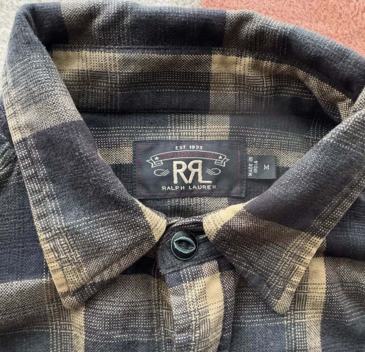 RRL Ralph Lauren Ralph Lauren Double RL RRL Double Layer Plaid Shirt K22 Size US M / EU 48-50 / 2 - 5 Thumbnail