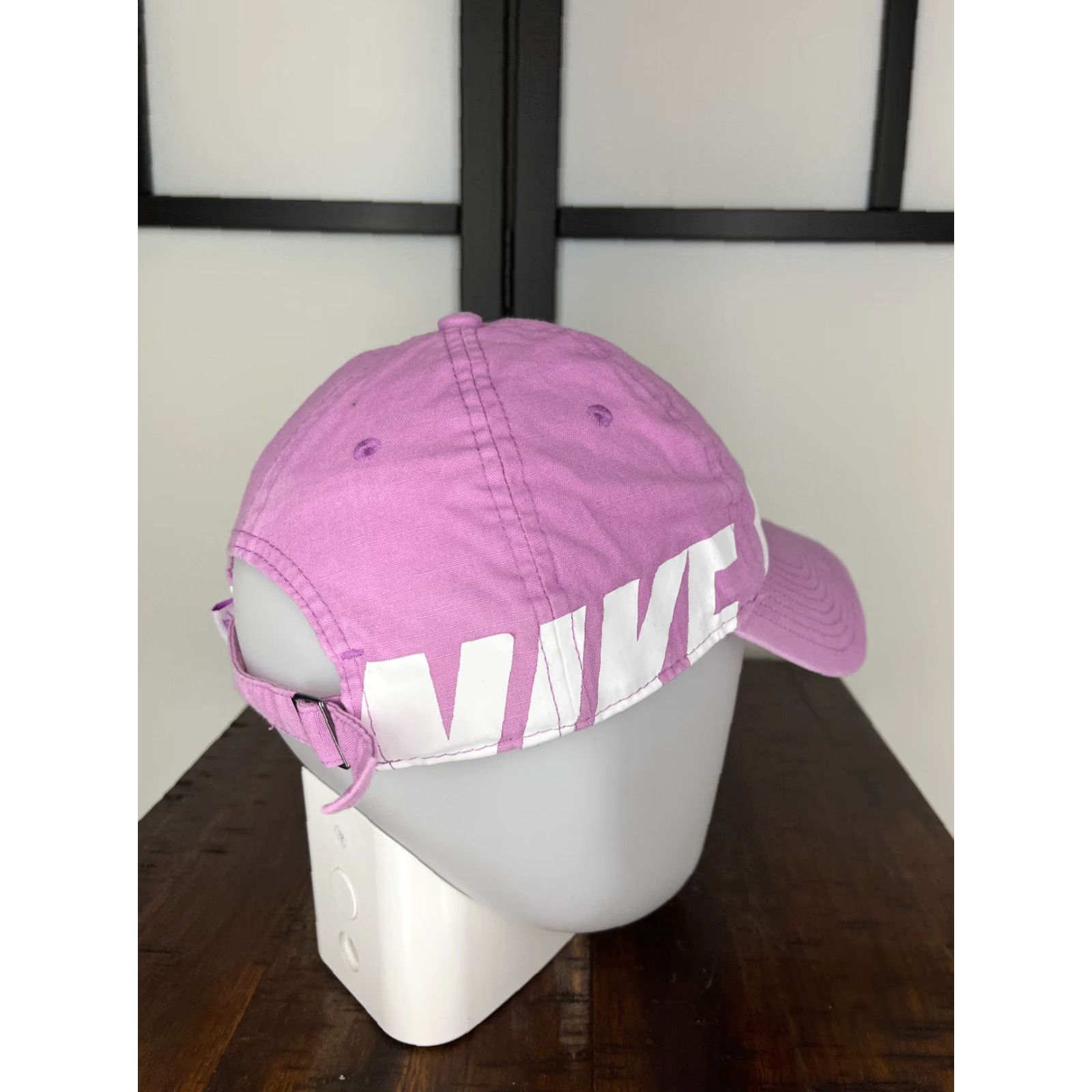 Nike Nike Hat Cap Strap Back Womens One Size Pink Heritage86 Lined Cotton Polyester Golf Hat Size ONE SIZE - 7 Thumbnail