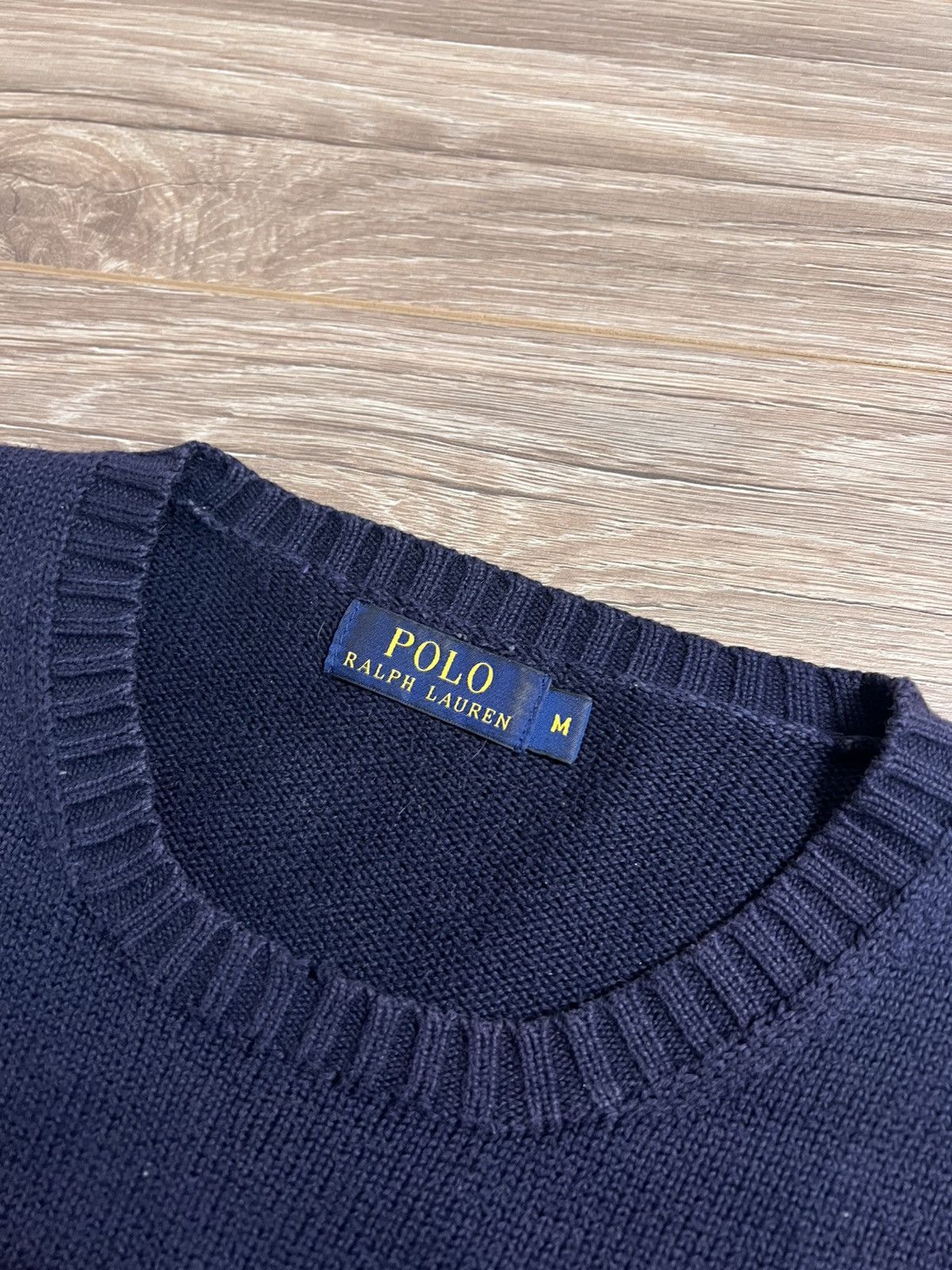 Polo Ralph Lauren Polo Ralph Lauren Men's Crewneck Cotton Sweater - Navy Blue Size US M / EU 48-50 / 2 - 4 Thumbnail
