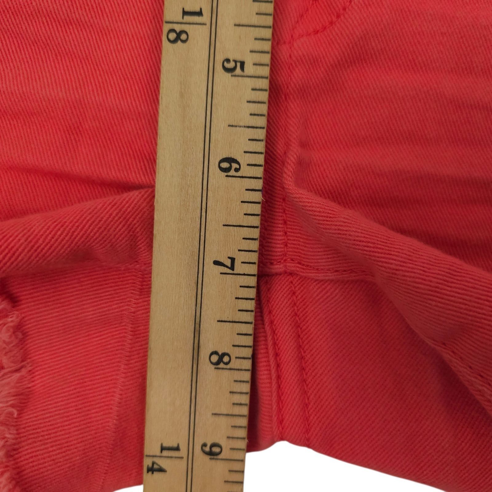 Other Delias Taylor Cut Off Denim Shorts Pink Coral Size 1/2 Low R Size 28" / US 6 / IT 42 - 19 Thumbnail
