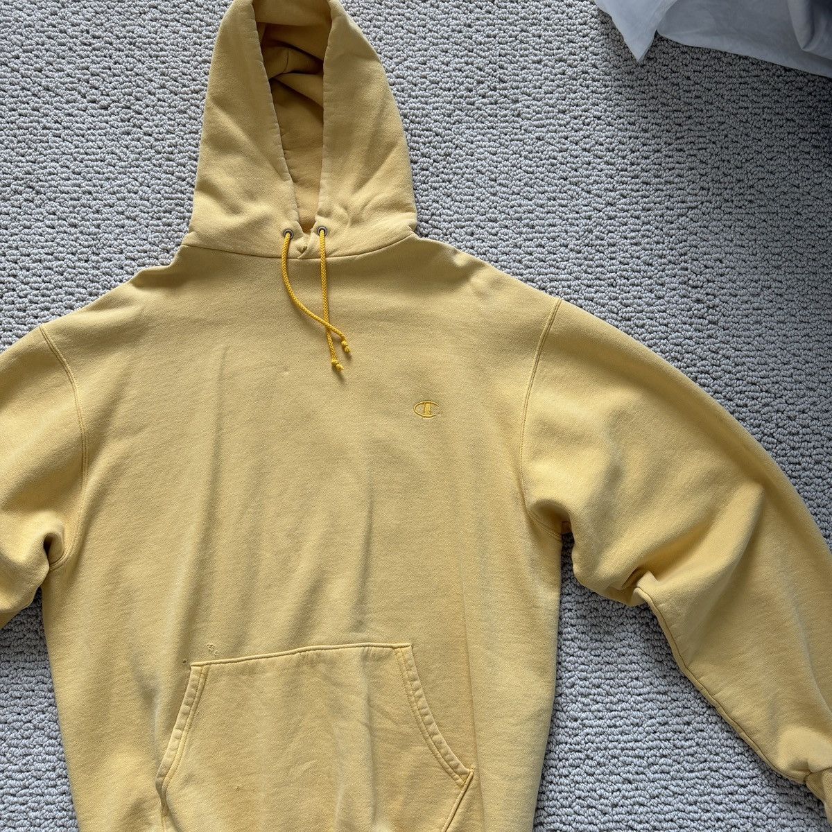 Champion Vintage Washed Yellow Champion Hoodie Size US L / EU 52-54 / 3 - 2 Thumbnail