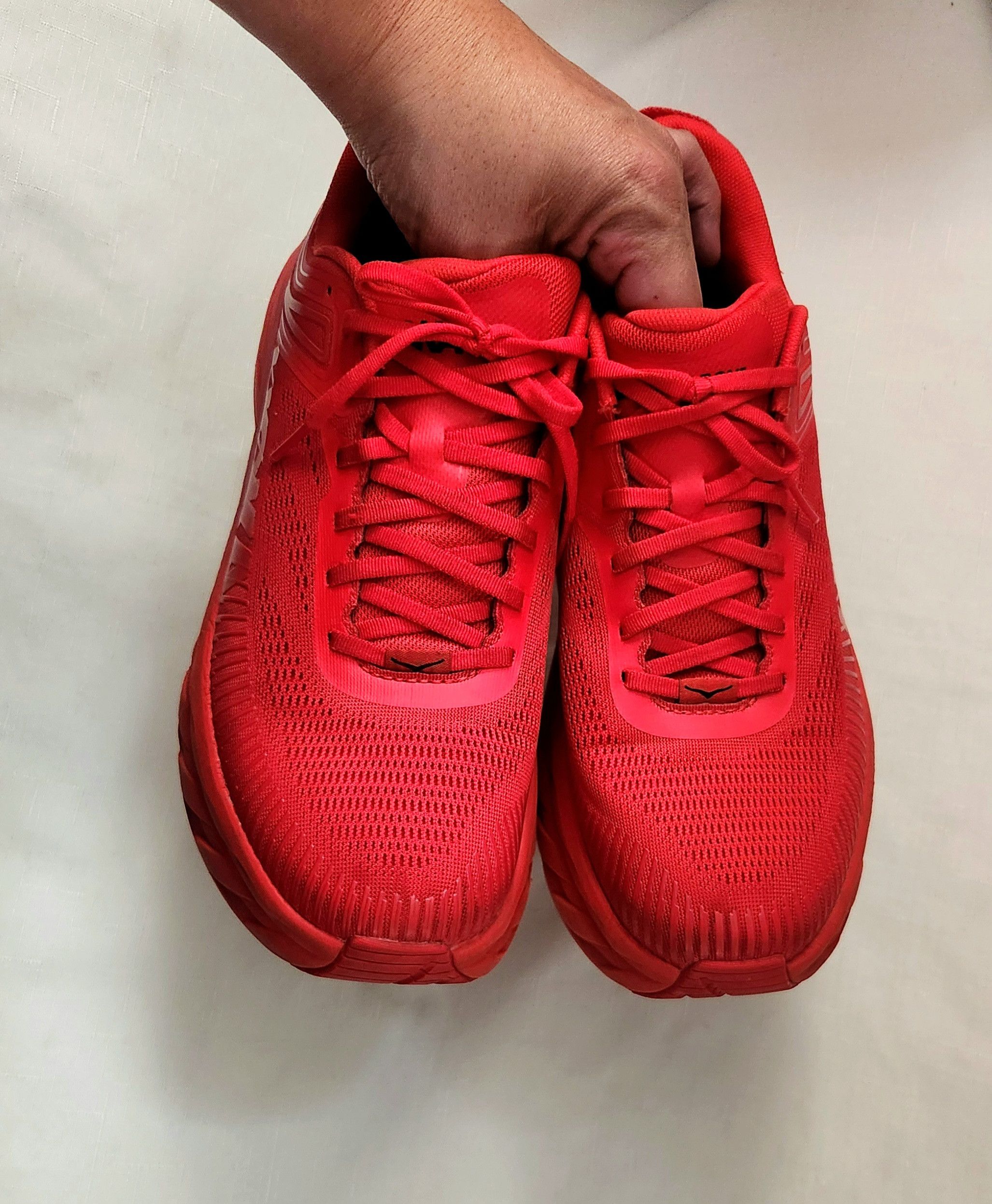 Hoka HOKA ONE ONE Bondi 7 High Risk Red 1110518-HRRB RARE SZ 11 Size US 11 / EU 44 - 7 Thumbnail