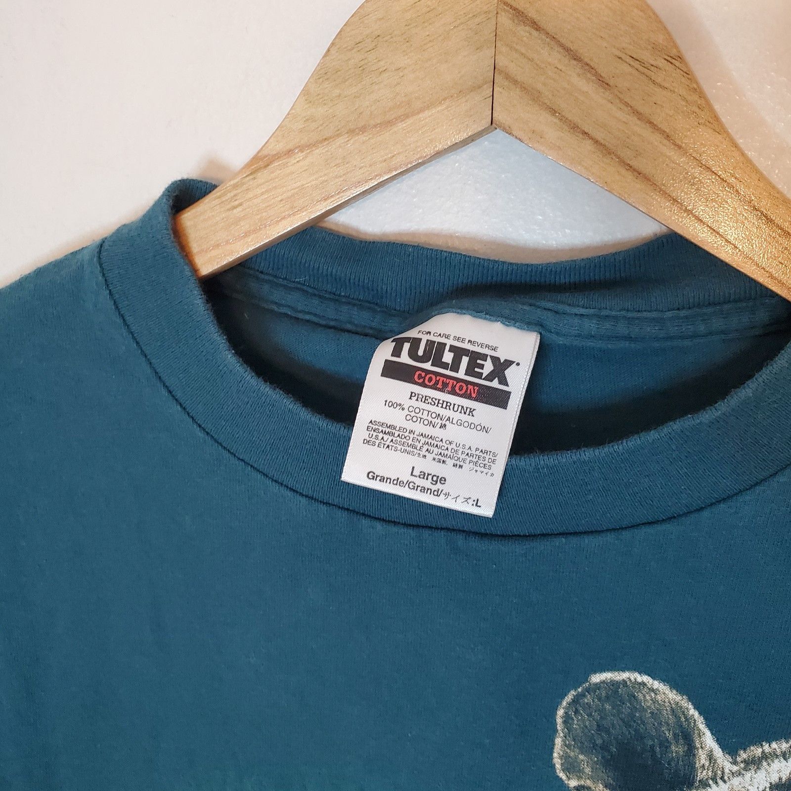 Vintage Vintage 90s Tiger Nature Graphic Shirt Green Size L Size US L / EU 52-54 / 3 - 4 Thumbnail