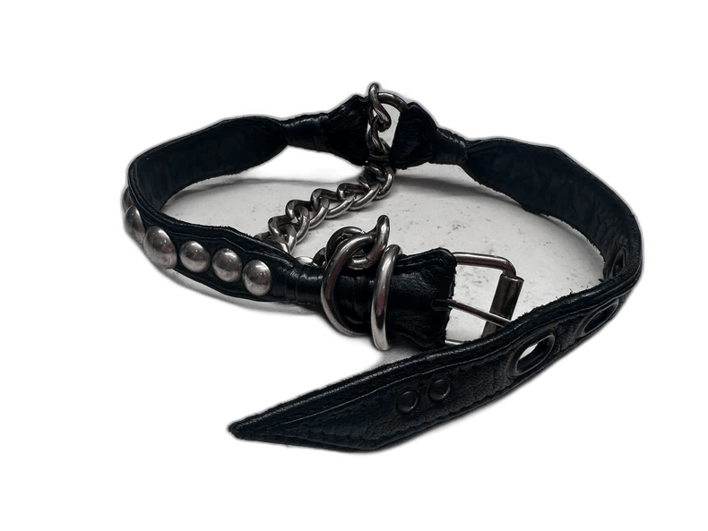 KMRii black leather belt with studs Size ONE SIZE - 1 Thumbnail