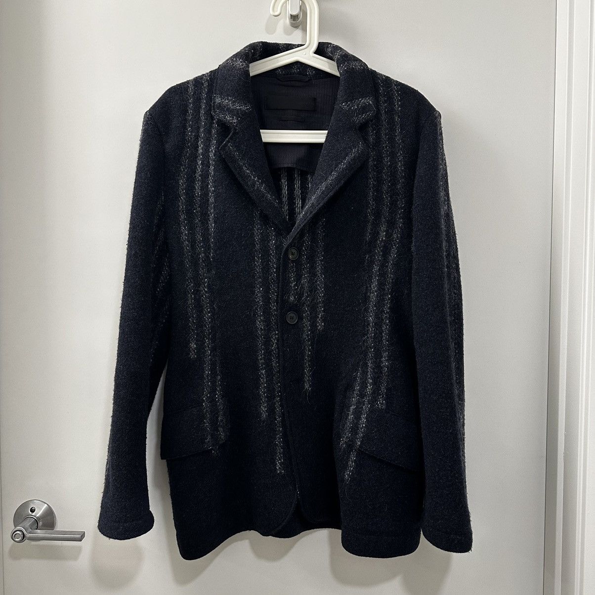 Alexander McQueen Alexander McQueen FW11 Runway Wool-Mohair Blazer Navy S Size US S / EU 44-46 / 1 - 3 Thumbnail