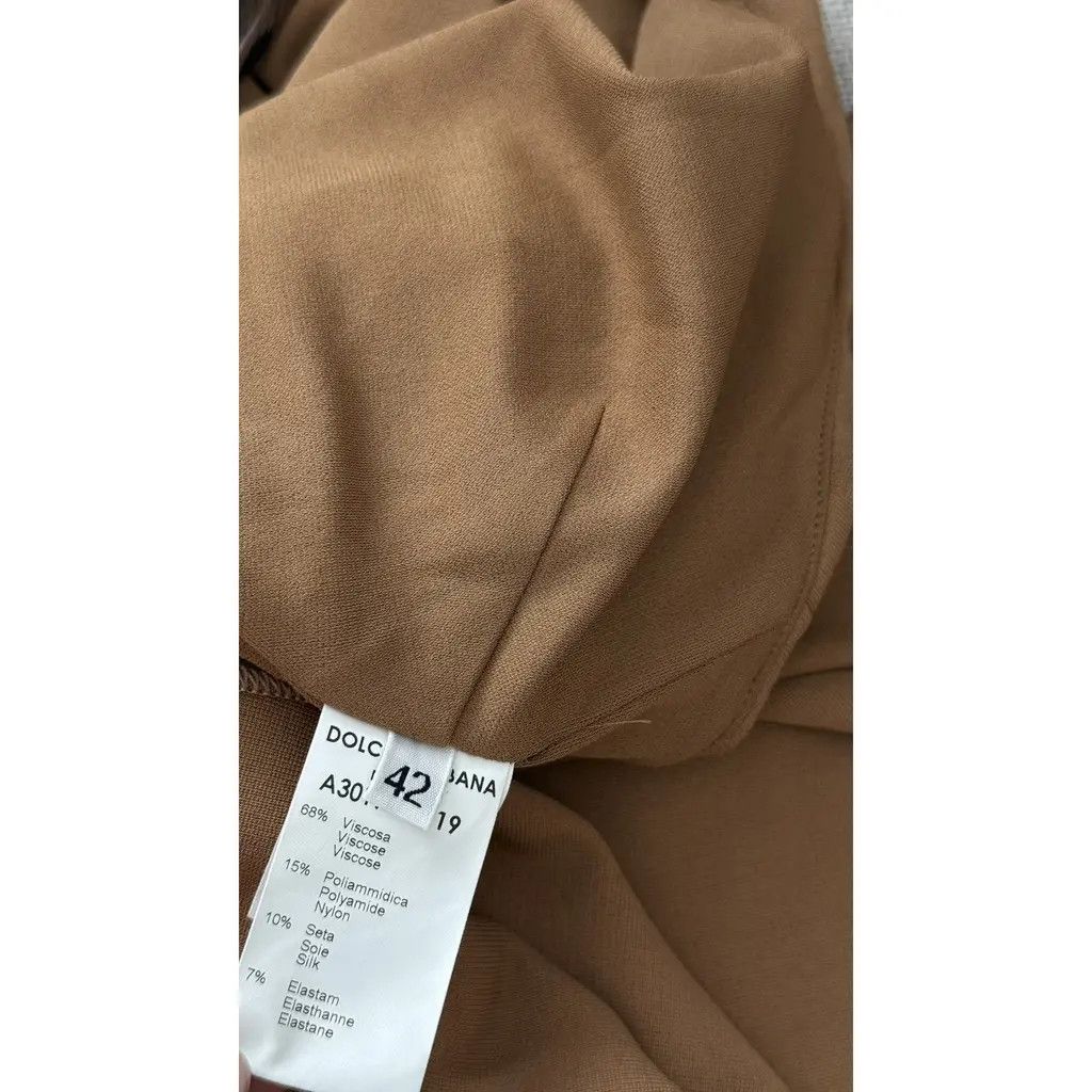 Dolce & Gabbana Dolce & Gabbana Leopard Scarf Halter Dress Camel Brown IT 42 Size M / US 6-8 / IT 42-44 - 7 Thumbnail