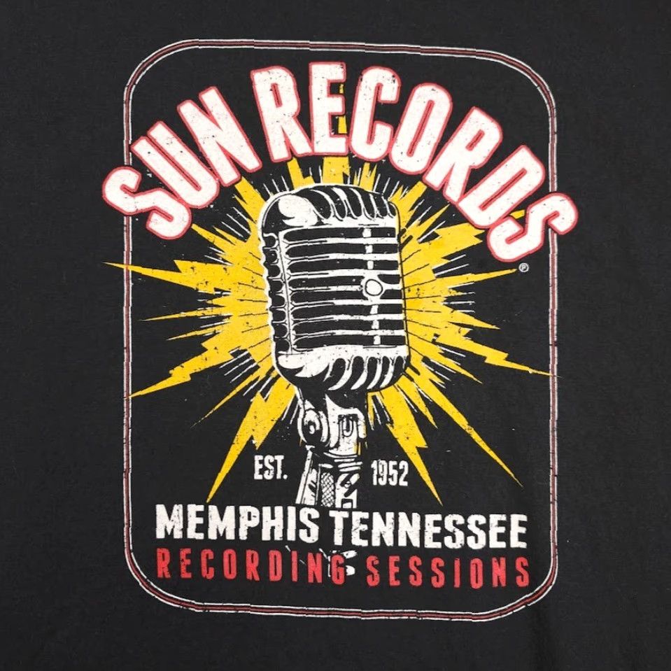 Vintage VINTAGE Sun Records T Shirt Mens XL Black Memphis Tennessee Made In USA Size US XL / EU 56 / 4 - 3 Thumbnail