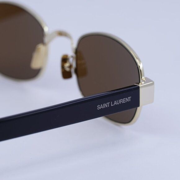 Saint Laurent Paris 🕶️ New Saint Laurent SL706 001 Sunglasses - Light Gold Size ONE SIZE - 5 Thumbnail